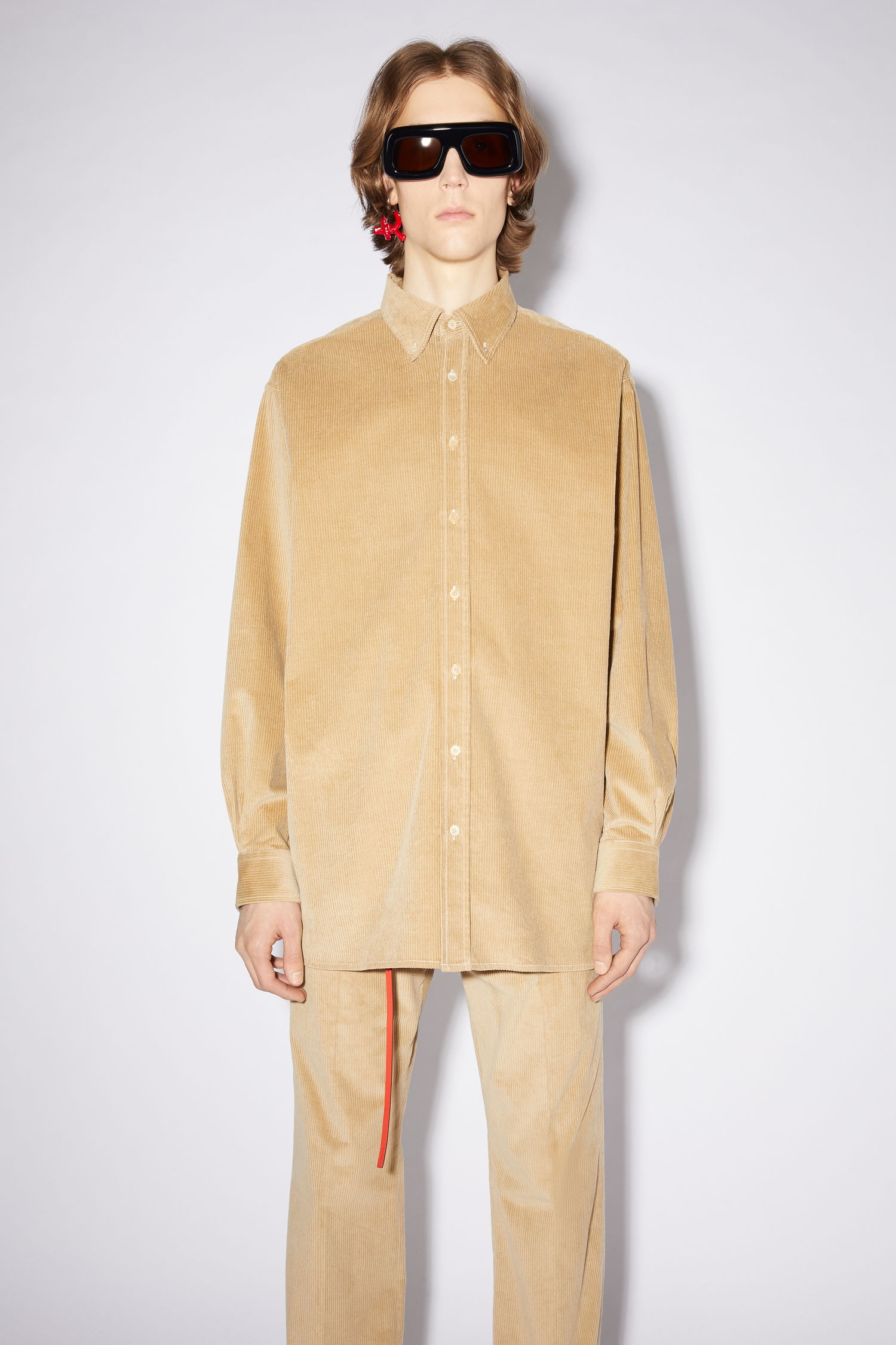 Corduroy shirt - Clay beige - 2