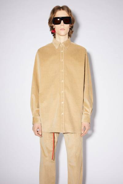 Acne Studios Corduroy shirt - Clay beige outlook