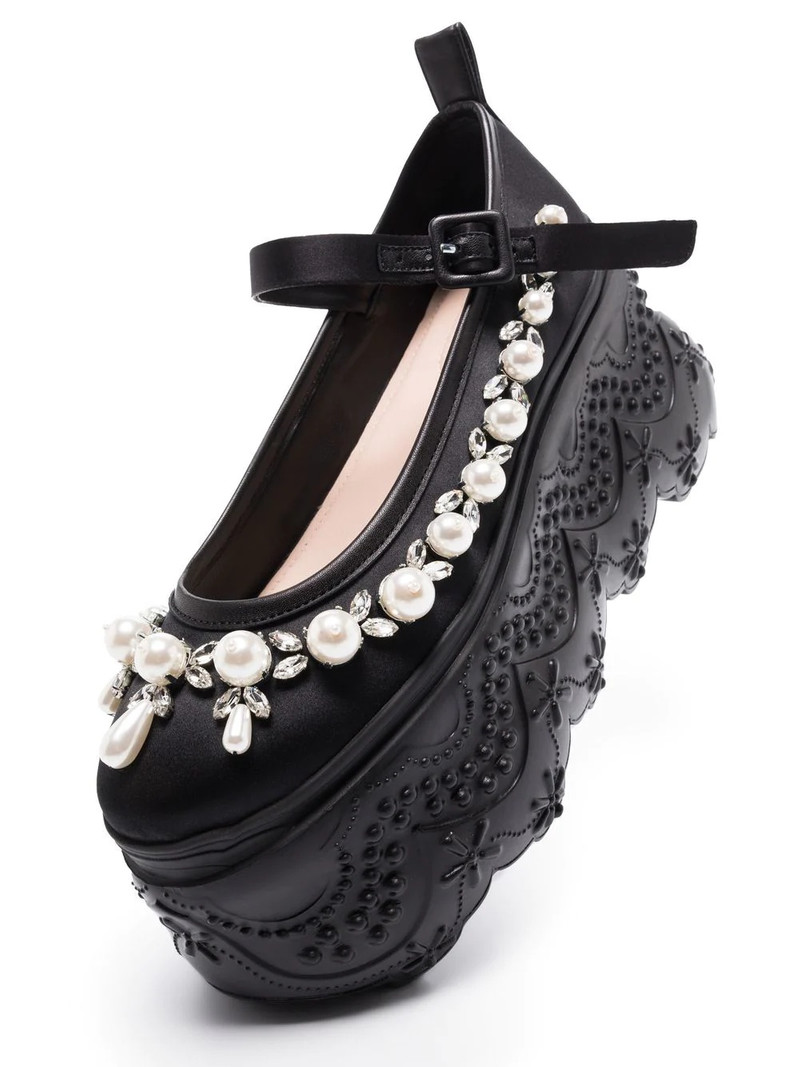 Simone Rocha Turbo beaded platform pumps outlook