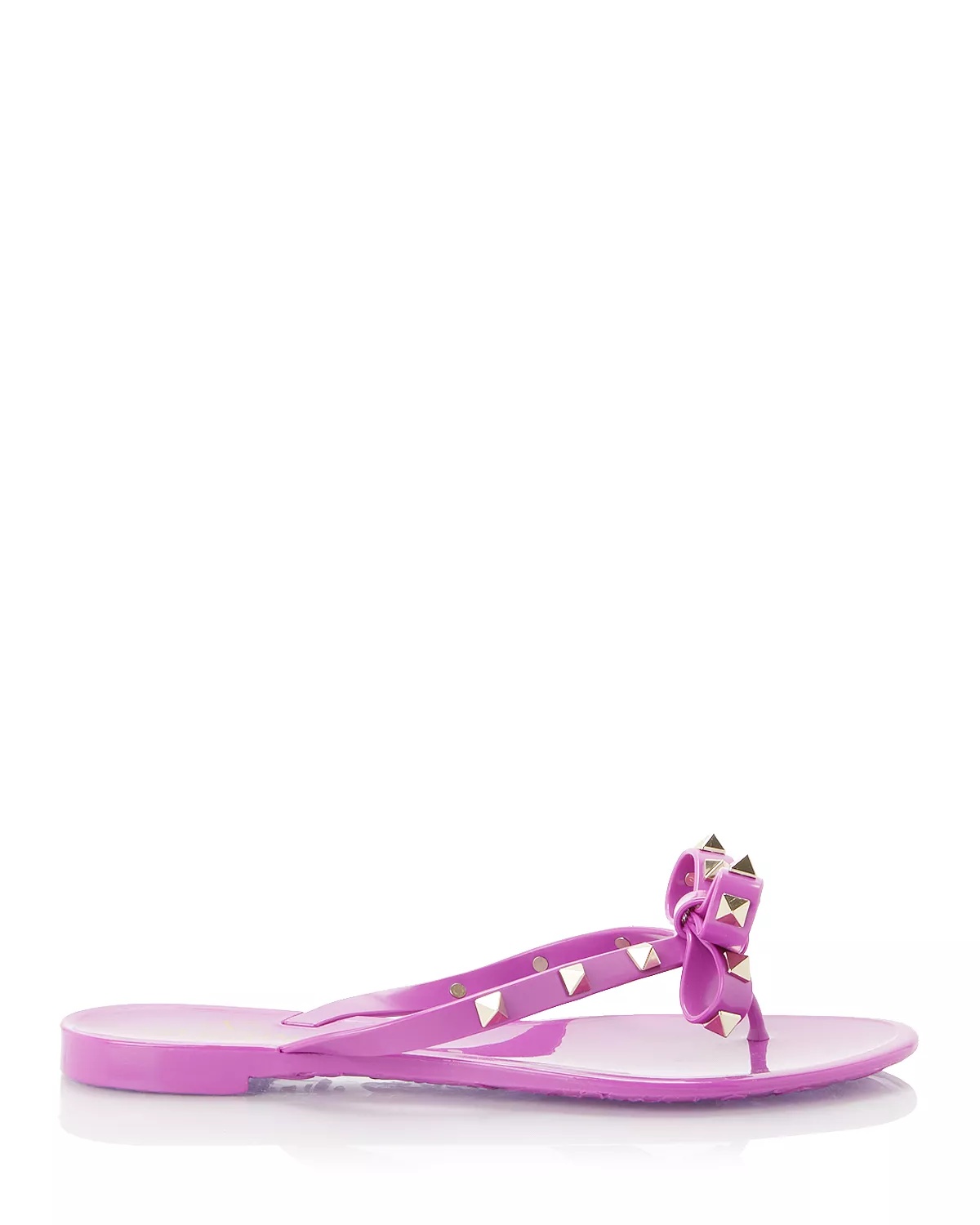 Women's Pyramid Studded Bow Thong Sandals - 3