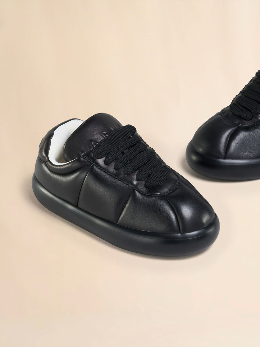 BLACK LEATHER BIGFOOT 2.0 SNEAKER - 5