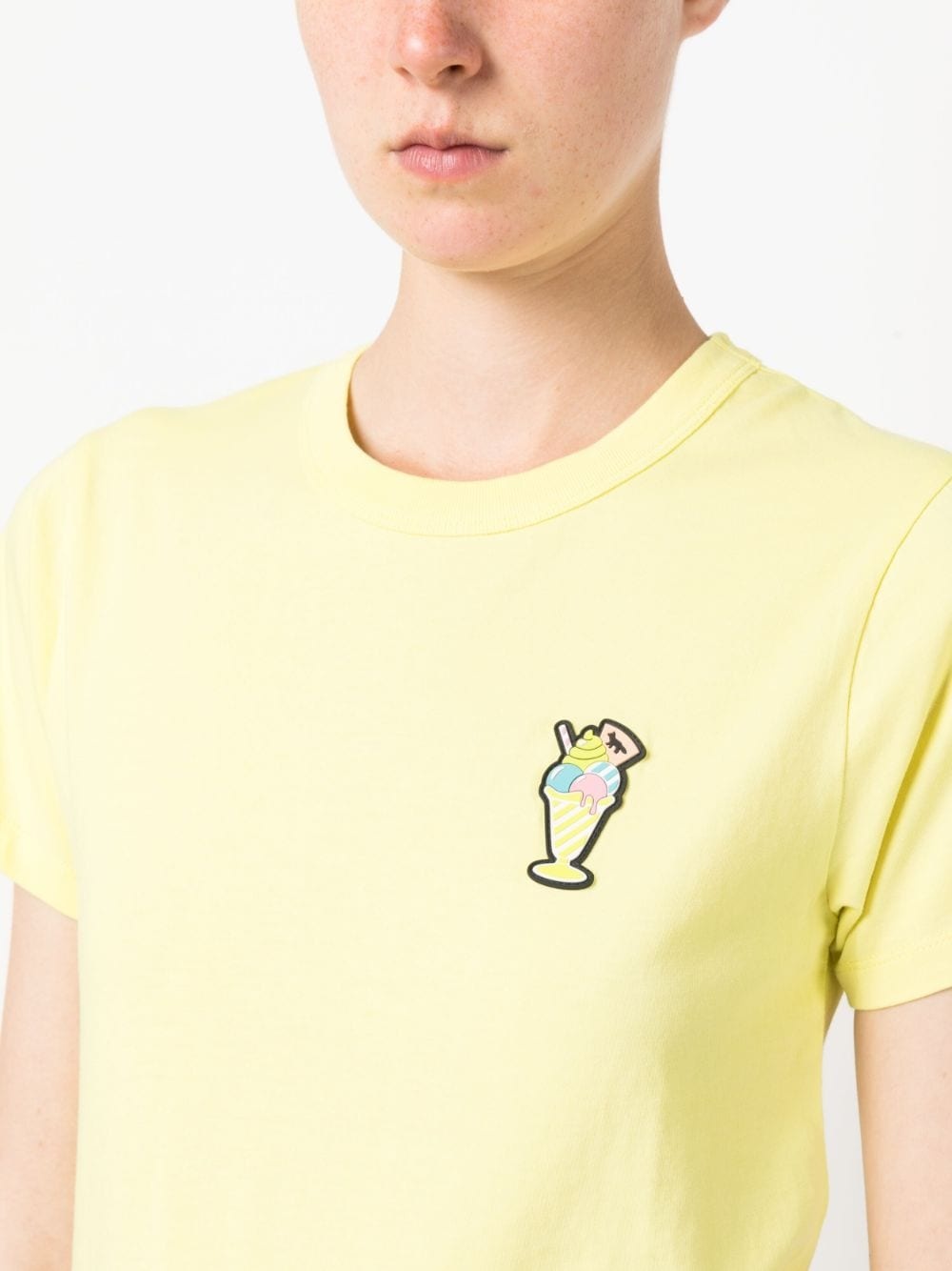 ice-cream patch cotton T-shirt - 5