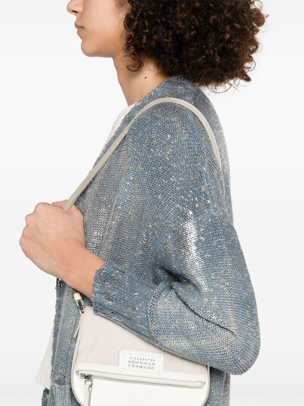 foil-print cardigan - 5