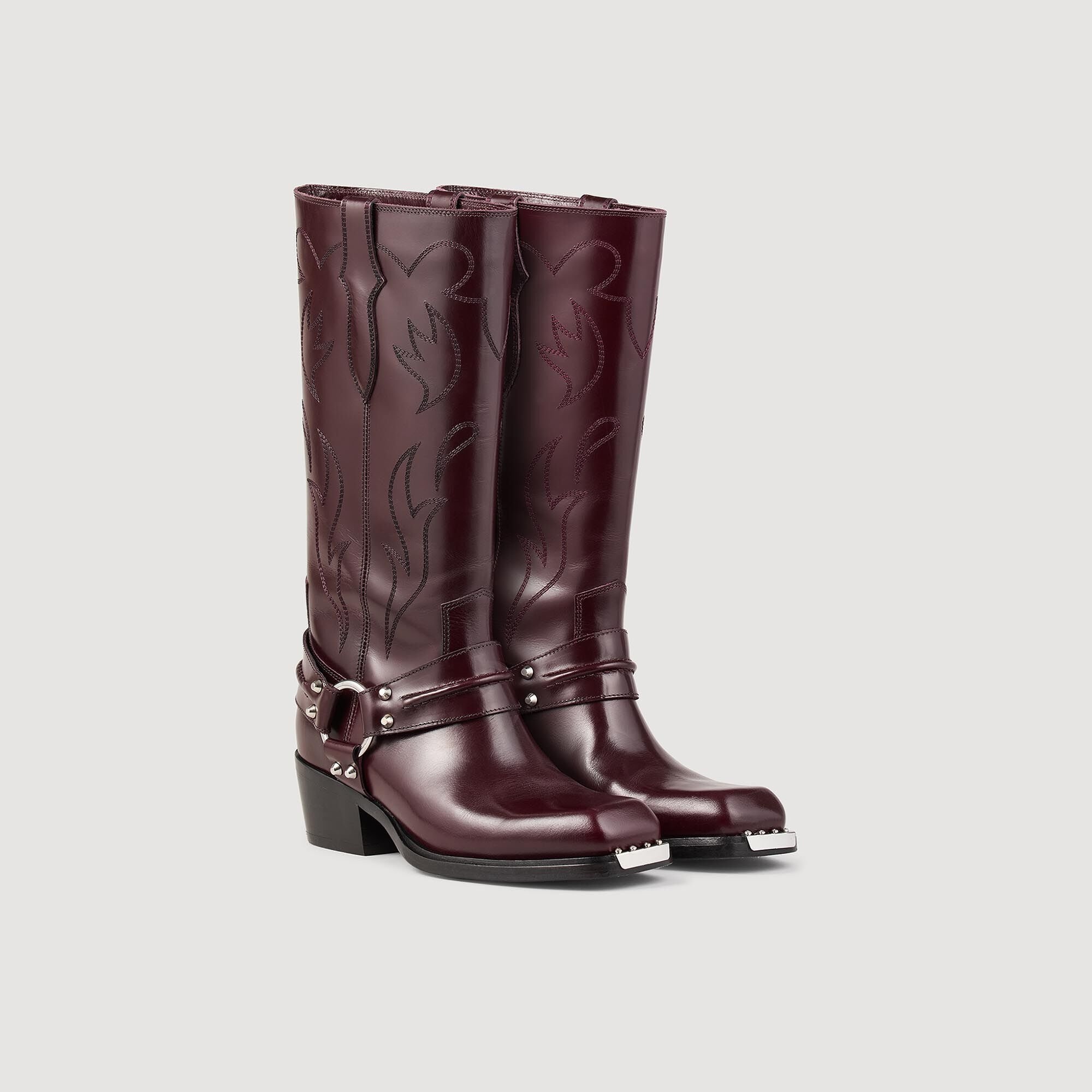 TALL BOOTS WITH SQUARE TOES - 3