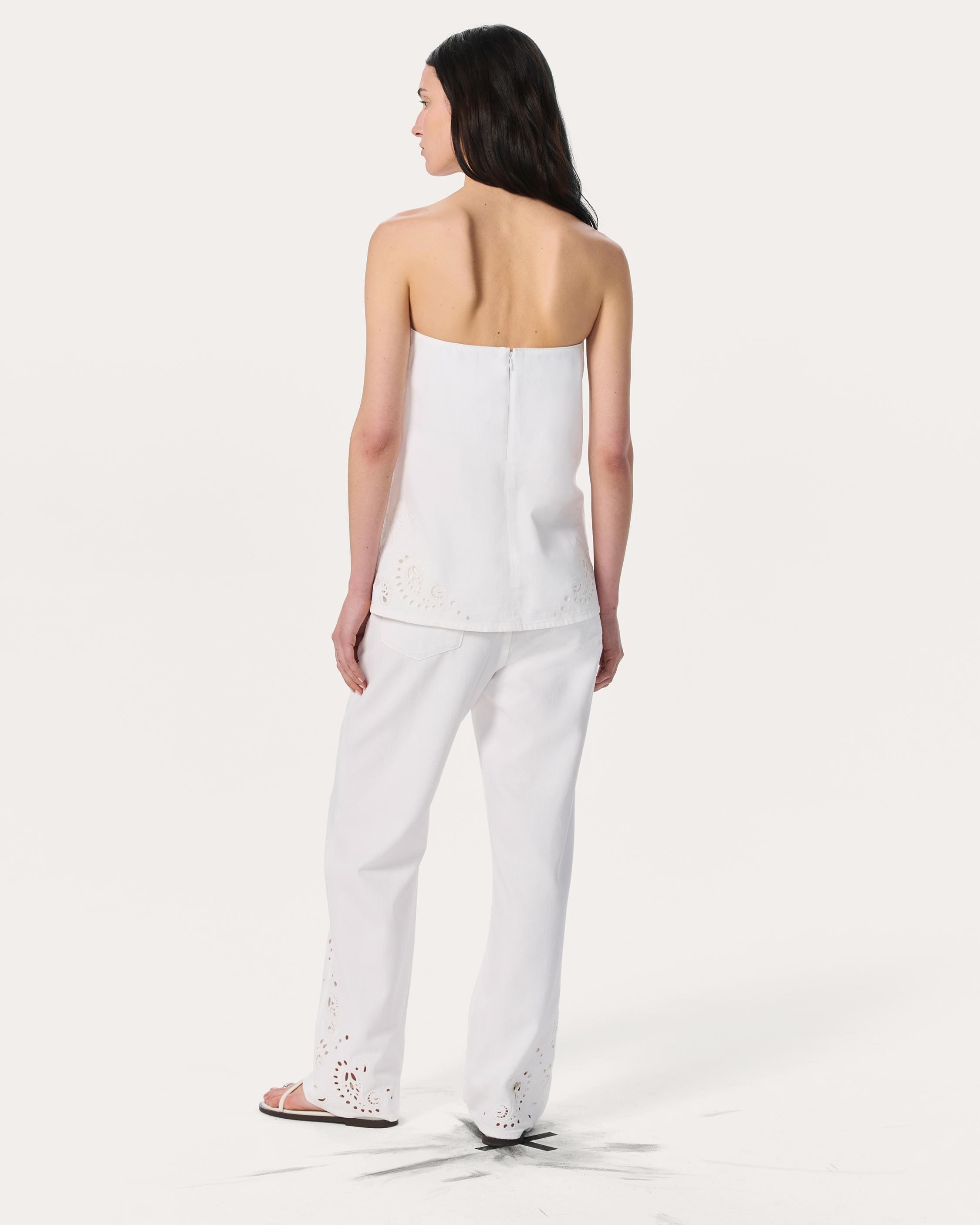Aurora Denim Top
Ultra Featherweight in White Eyelet - 6