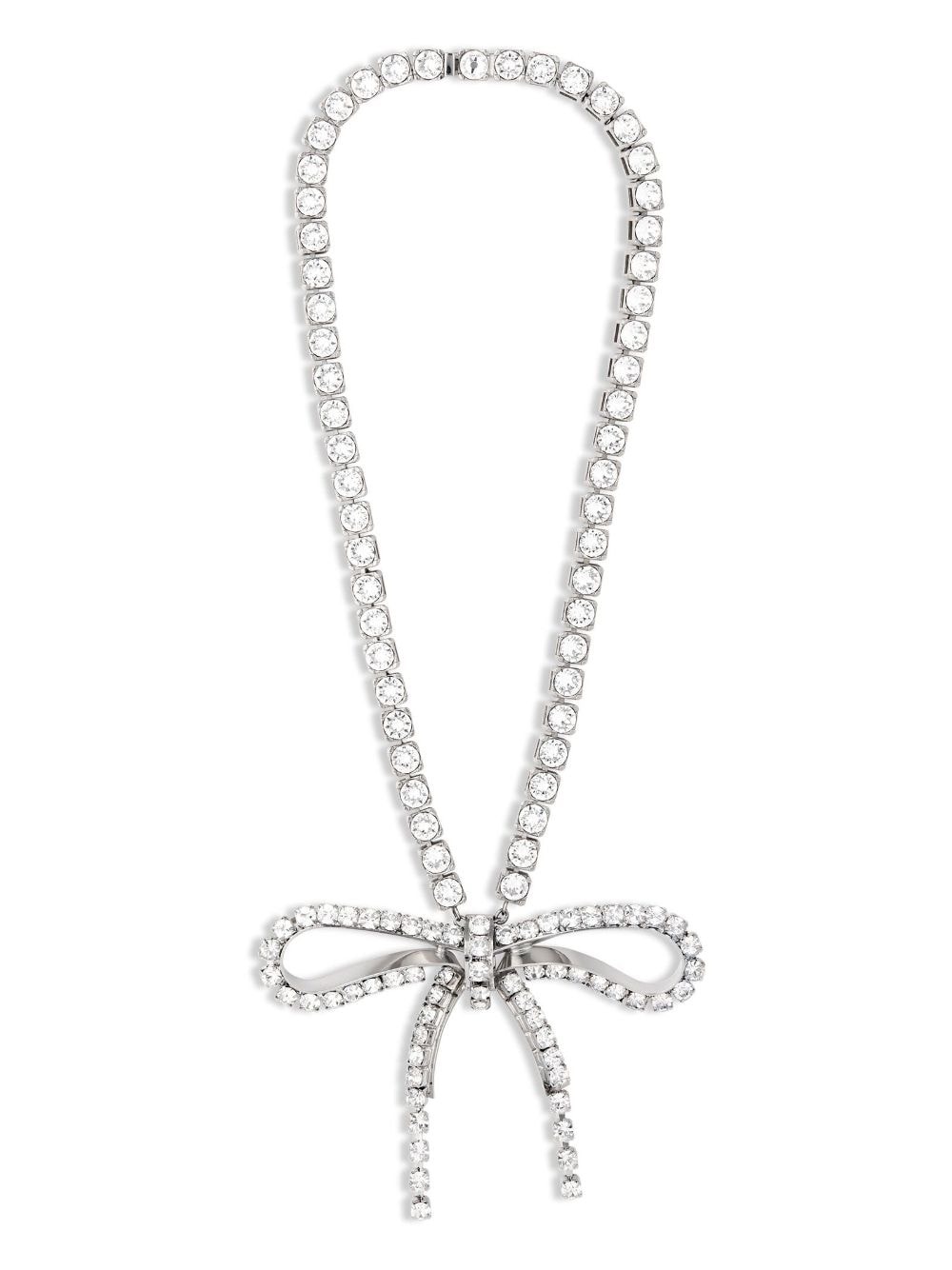 Archive Ribbon crystal-embellished necklace - 1