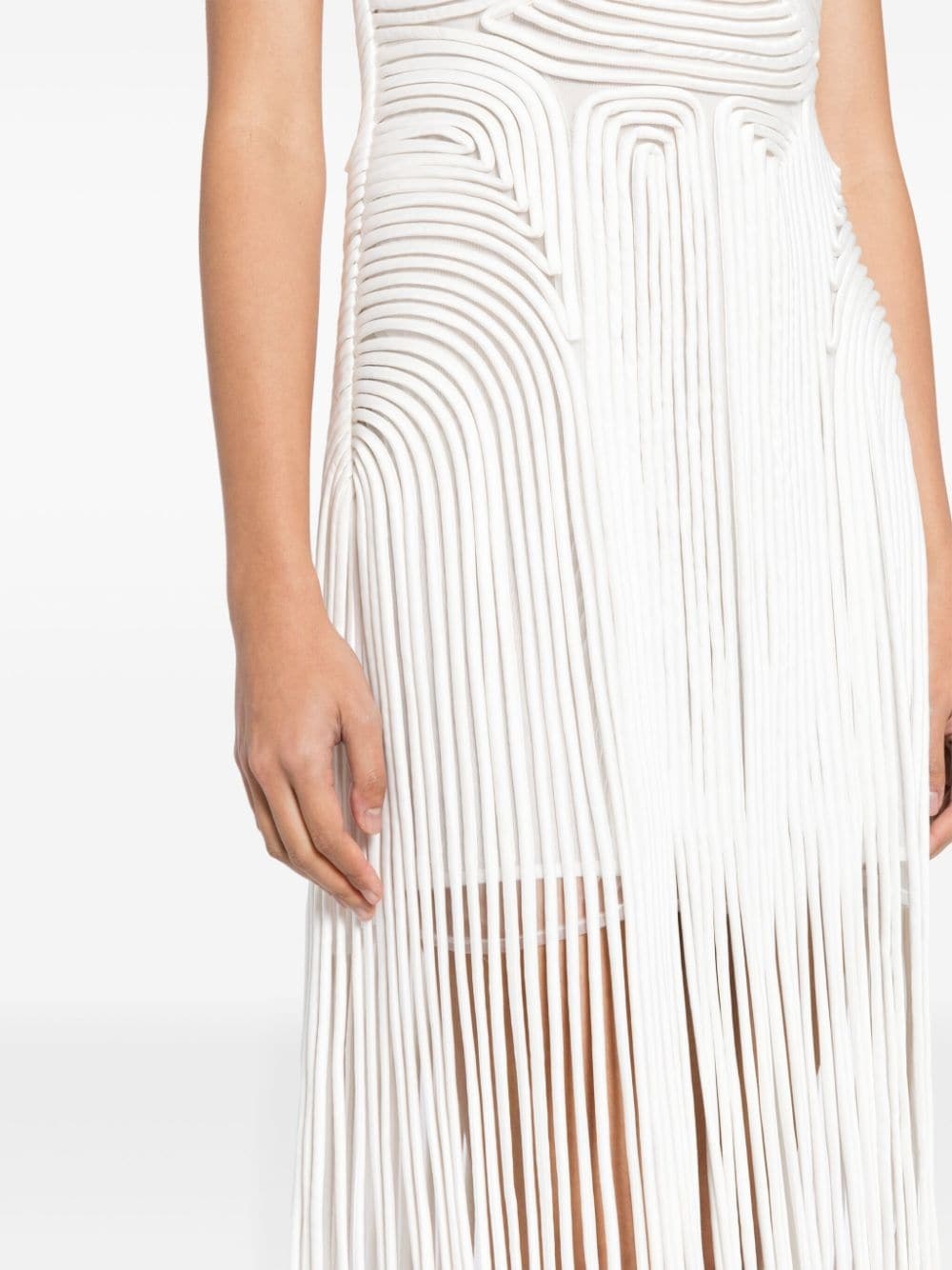 Darby fringed midi dress - 5