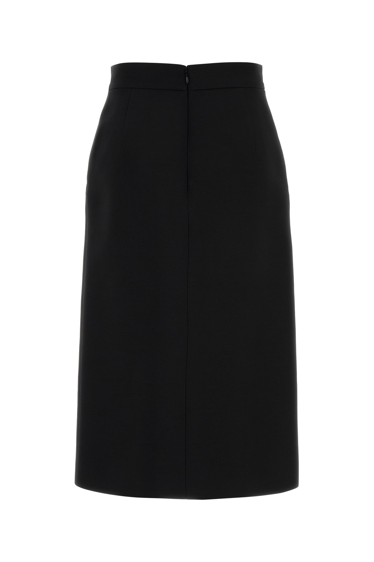 Black wool blend skirt - 2