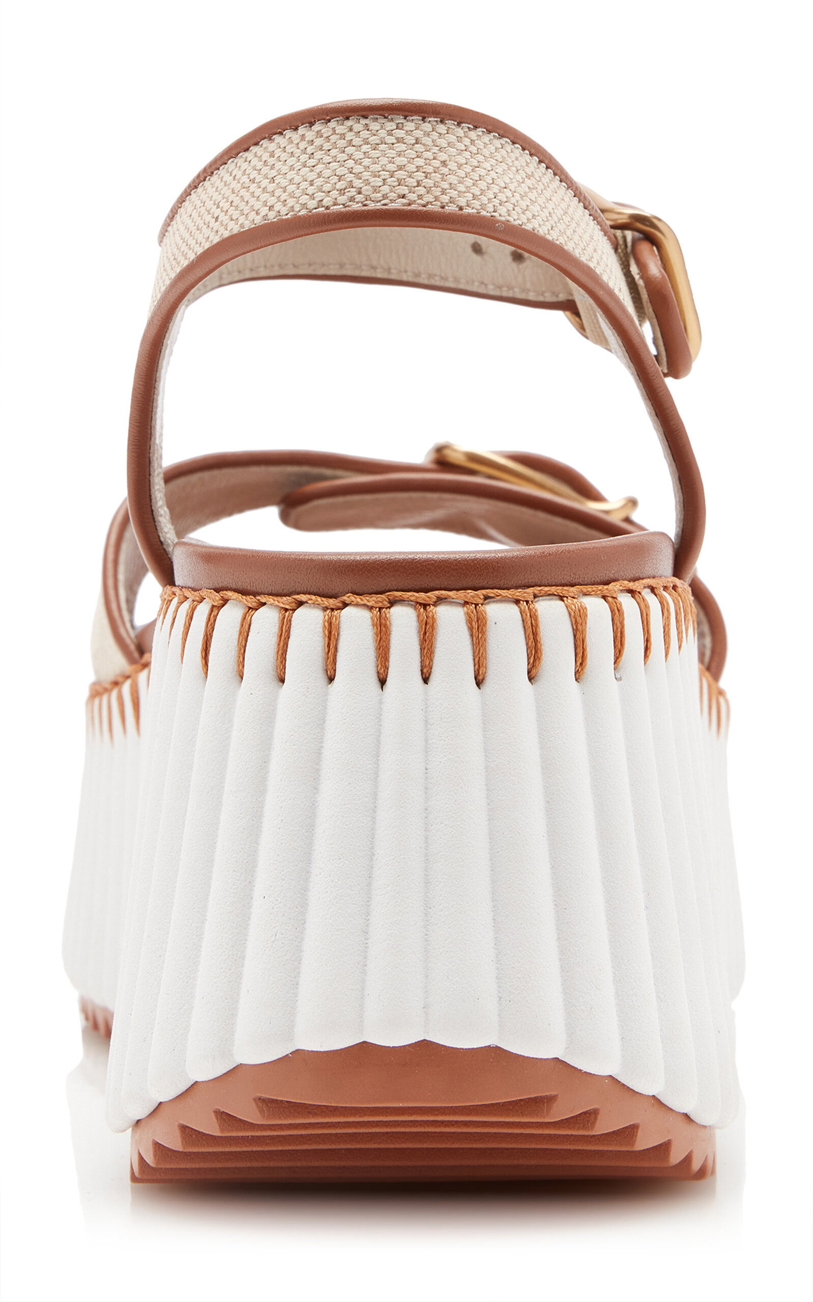 Nama Canvas Platform Sandals white - 4