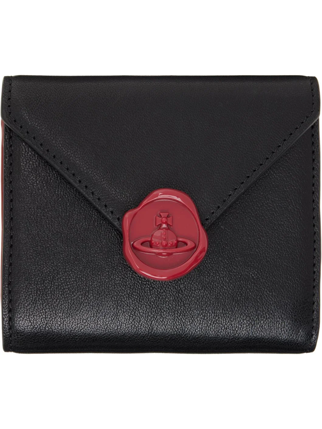 Black Envelope Trifold Wallet - 1