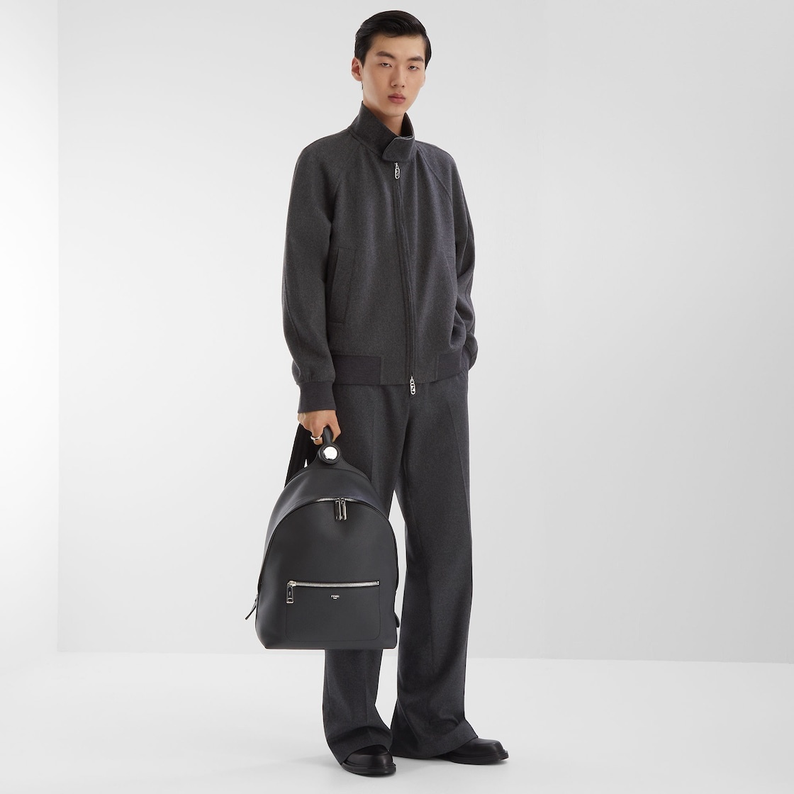 Fendi Roma Leather Fendi Chiodo Medium - 5