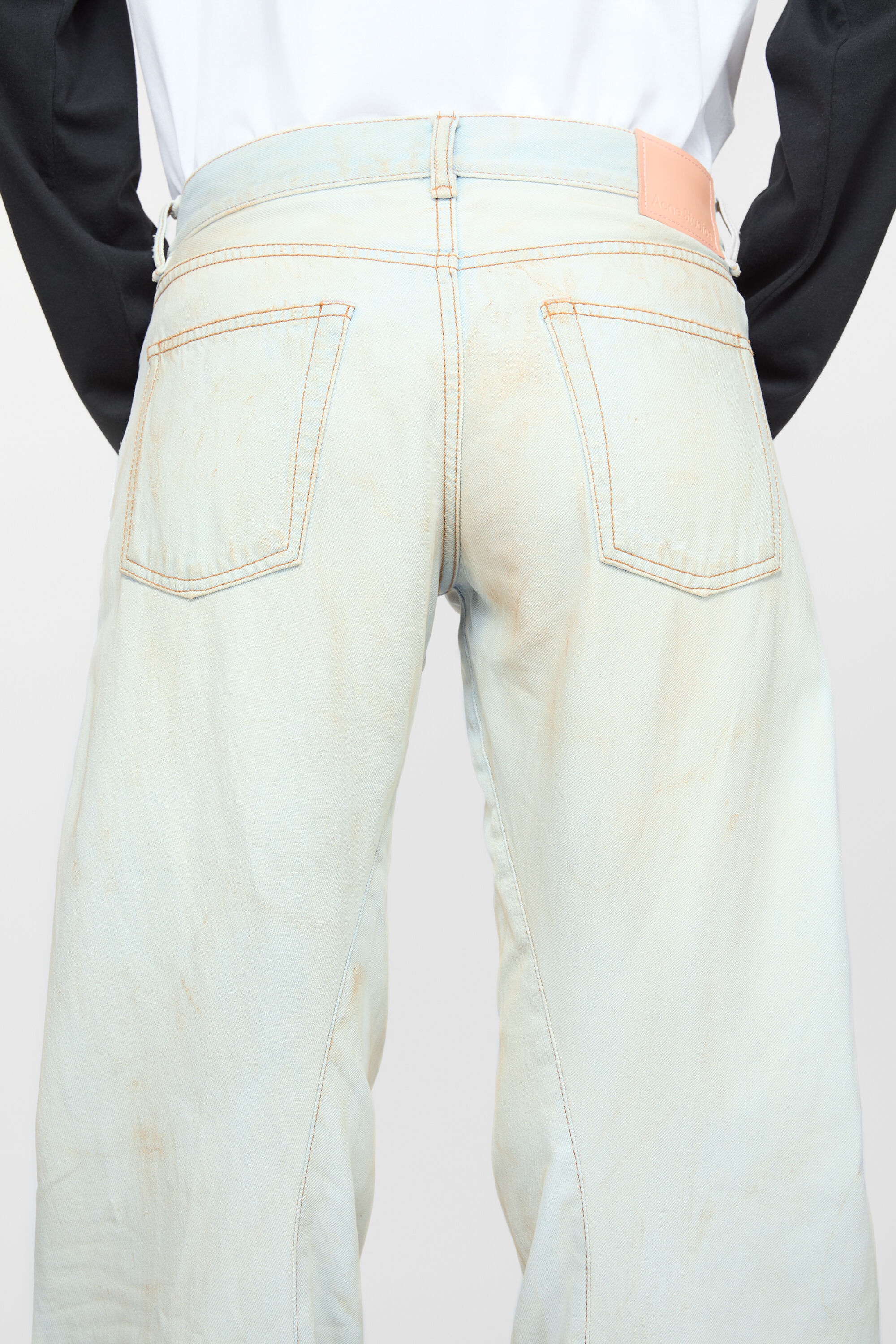 Loose fit jeans - 2006F Acne Studios x Kappa - Light blue/white - 7