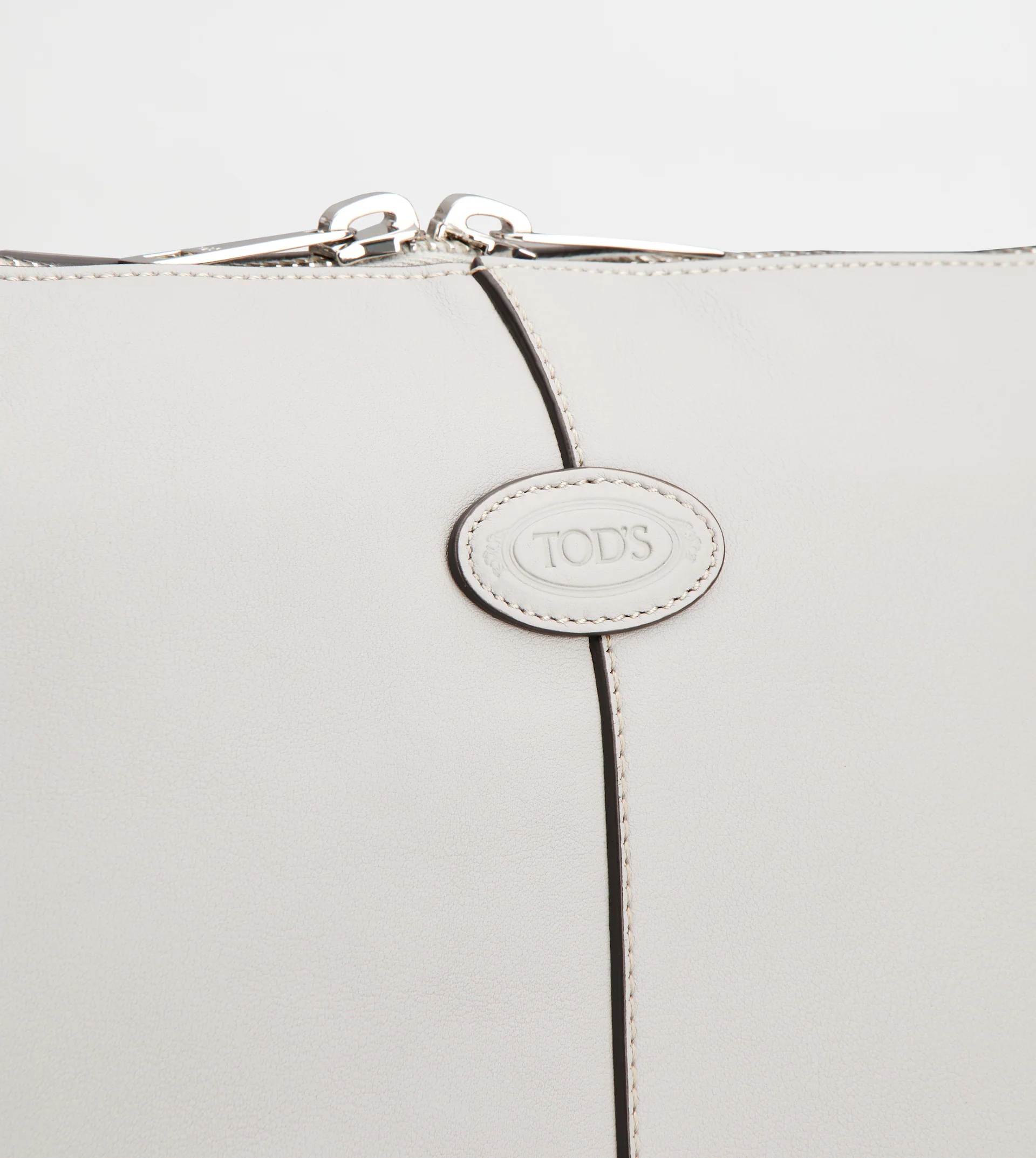TOD'S DI BAG SWING IN LEATHER MEDIUM - GREY - 6