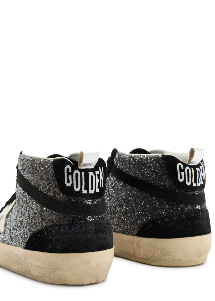 Golden Goose Mid Star Panelled Suede Sneakers - 4