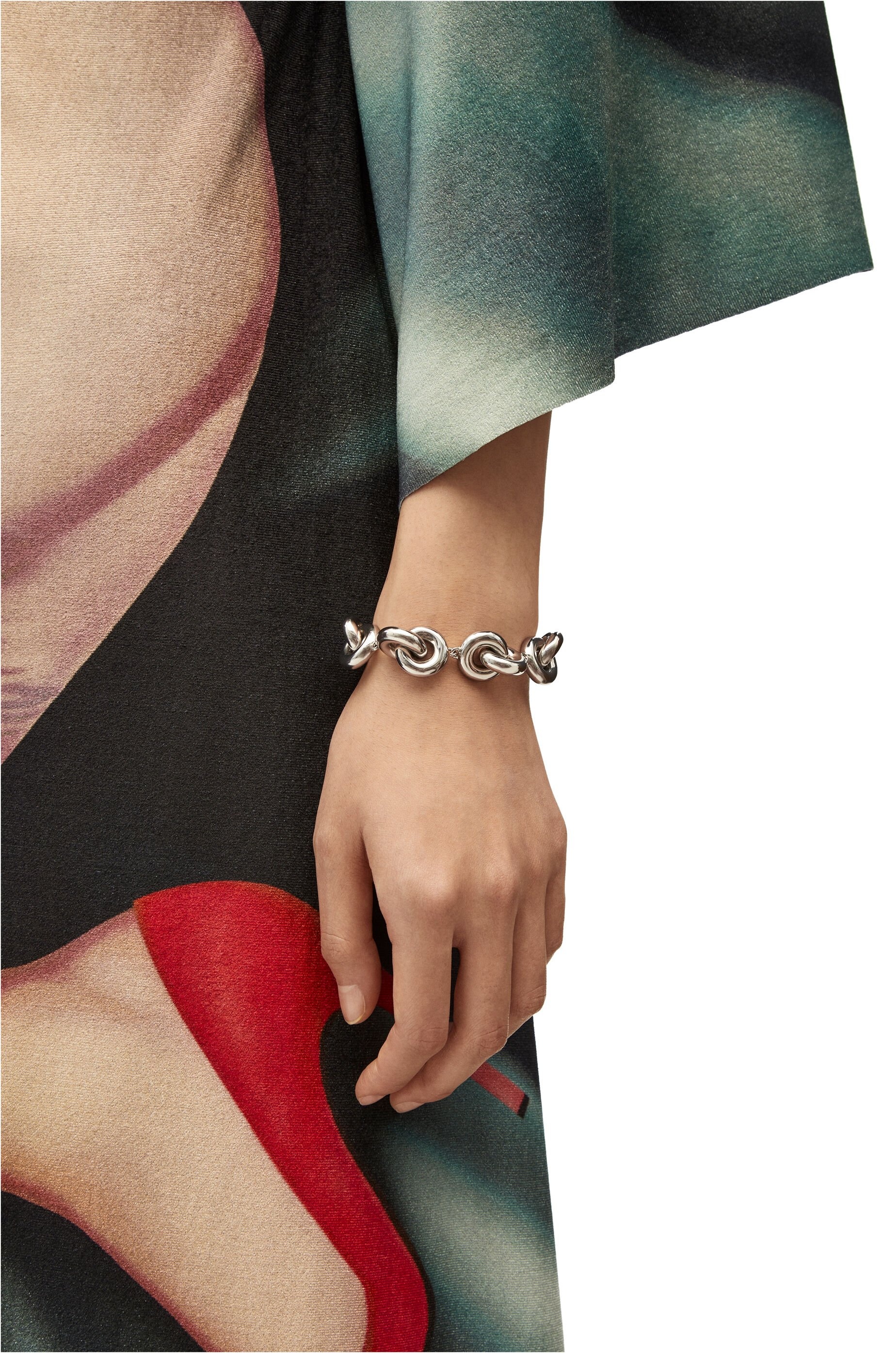 Donut link bracelet in sterling silver - 2