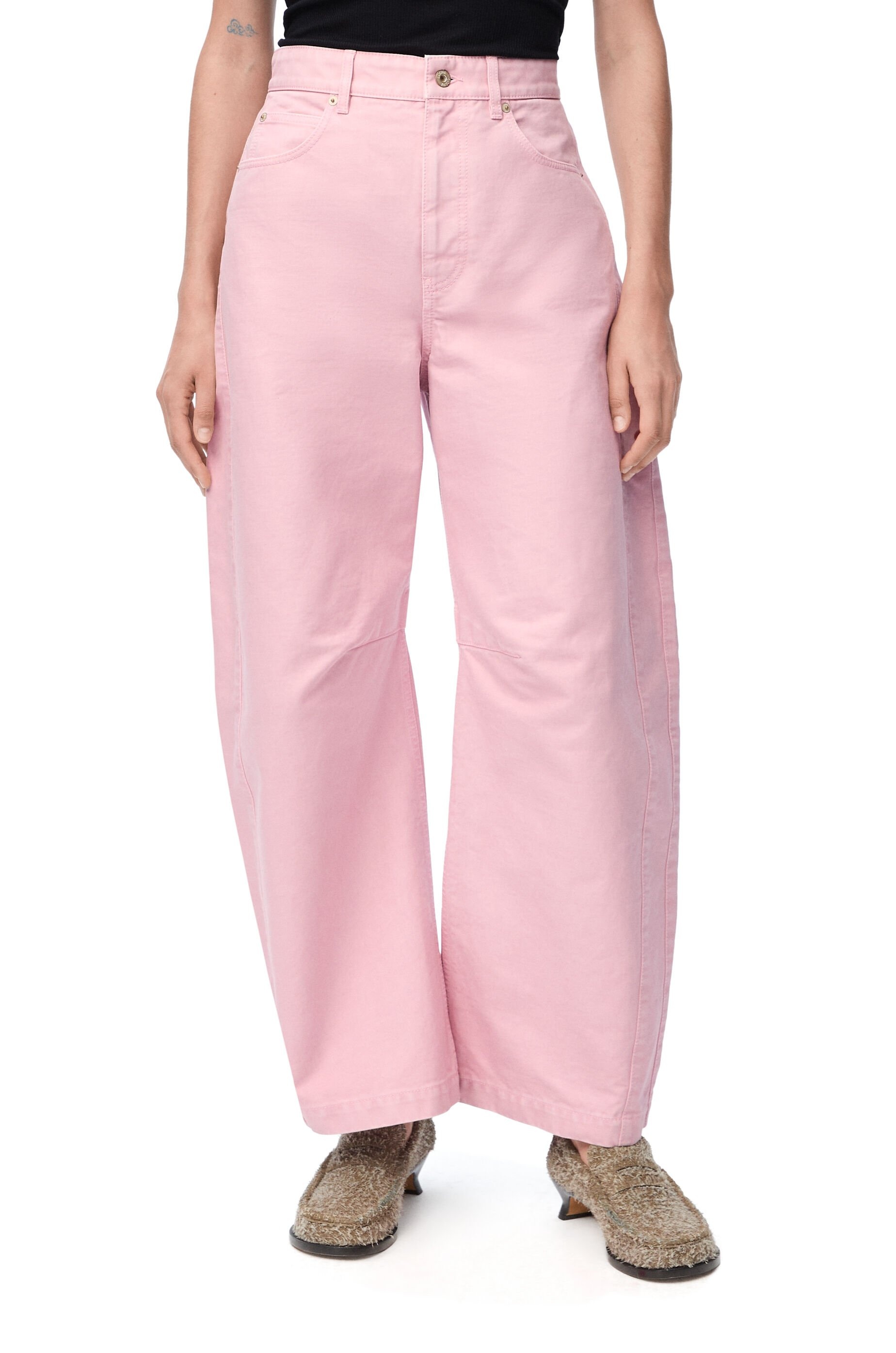 Barrel trousers in cotton - 3