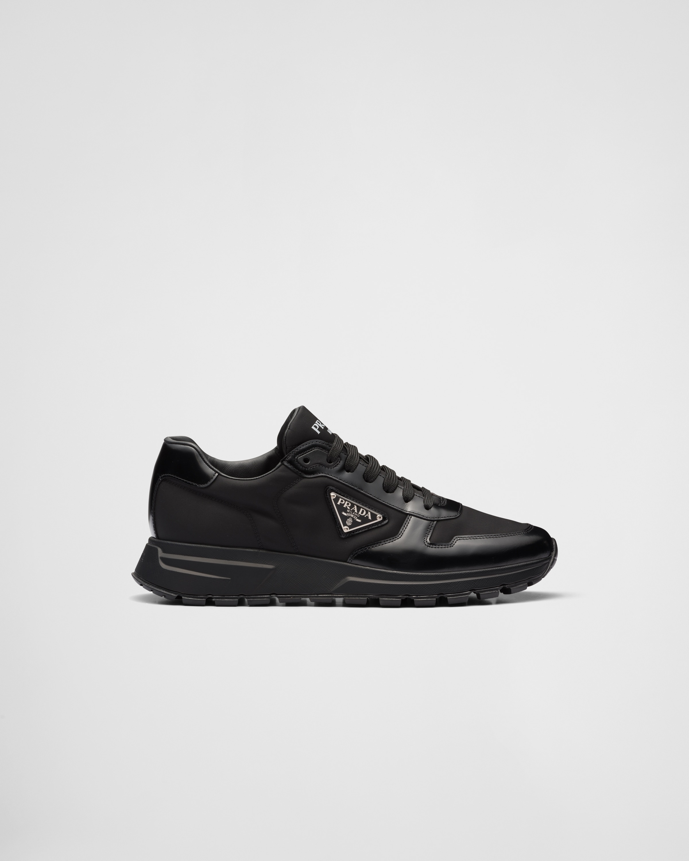 Prada Re-Nylon and brushed leather sneakers - 2