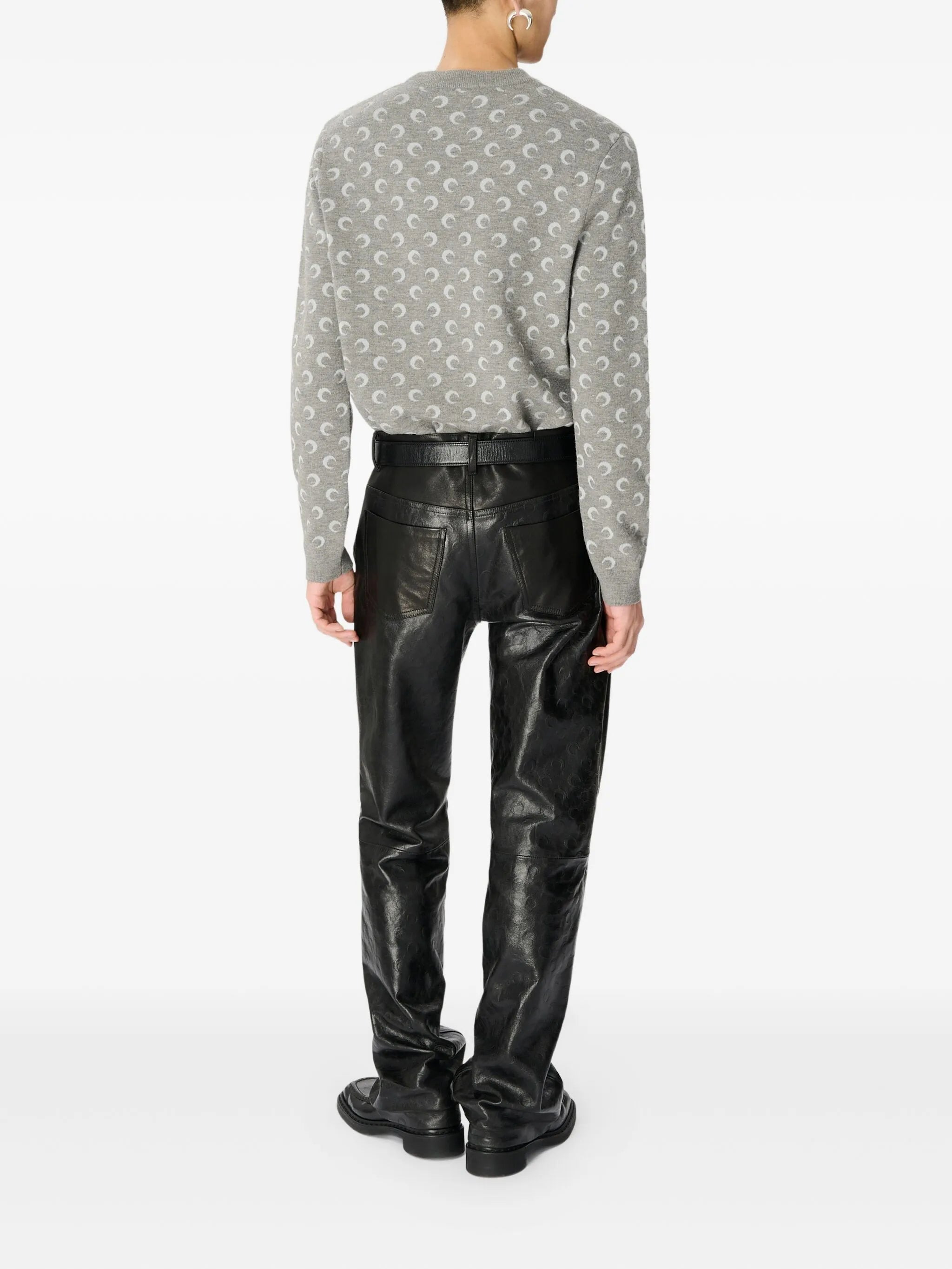 Marine Serre Moon-jacquard Sweater - 3