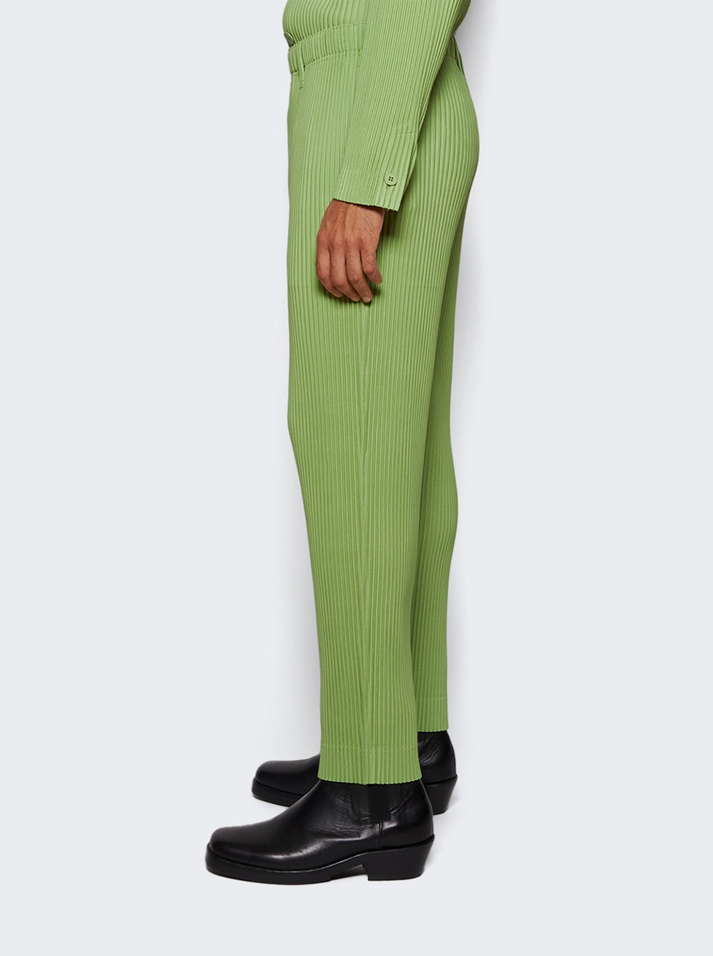 Tailored Pleat Pants Quartz Green - 3