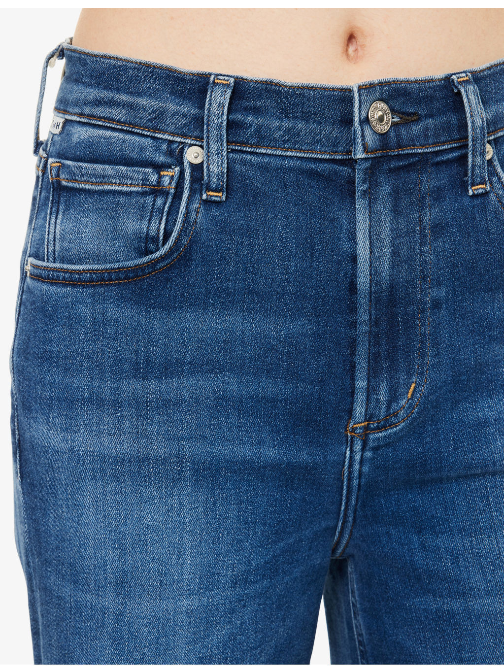 Lyra Wide-Crop-Leg Stretch-Denim Blend Jeans - 5