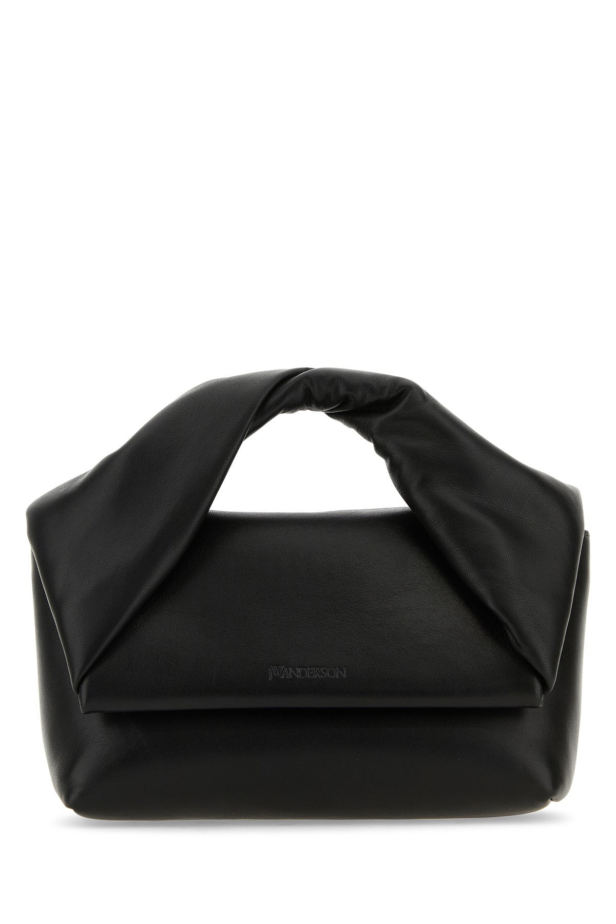 Black nappa leather midi Twister handbag - 1