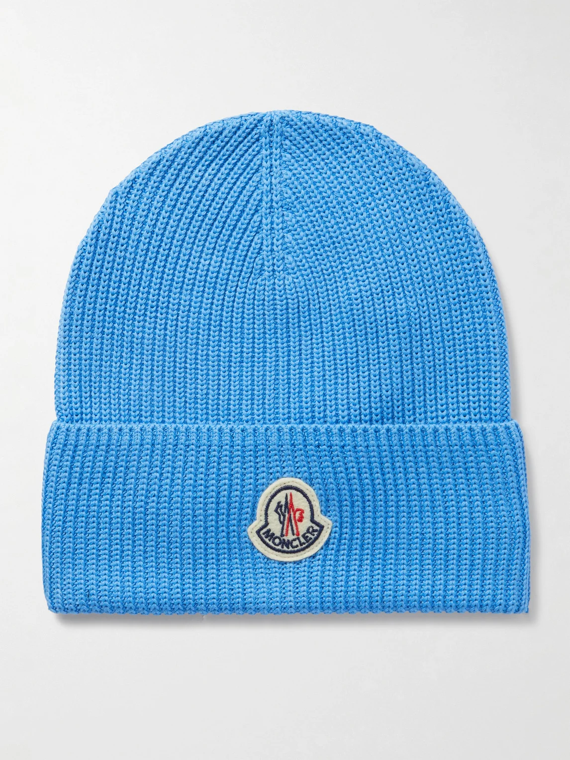 Logo-Appliquéd Ribbed Cotton Beanie - 1