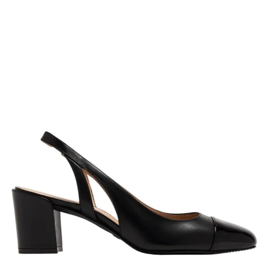 Stuart Weitzman Sleek 50 Leather Slingback Pumps - 1