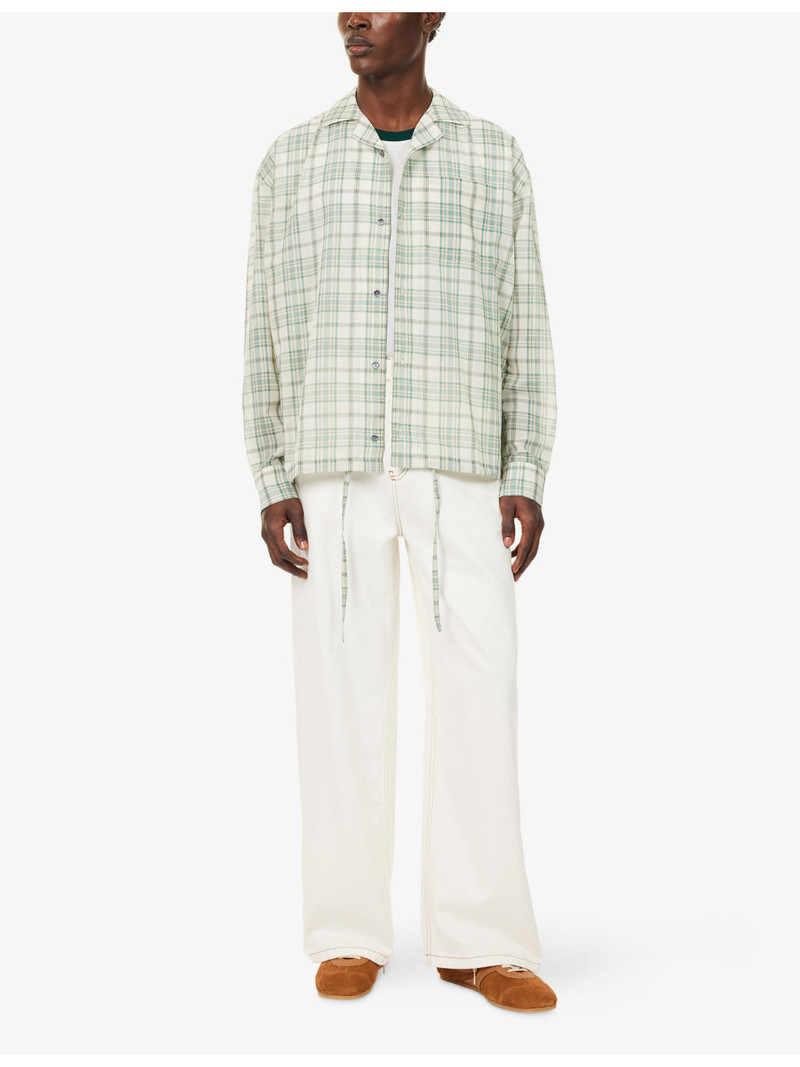 AMI Paris Wide-Leg Denim Trousers outlook