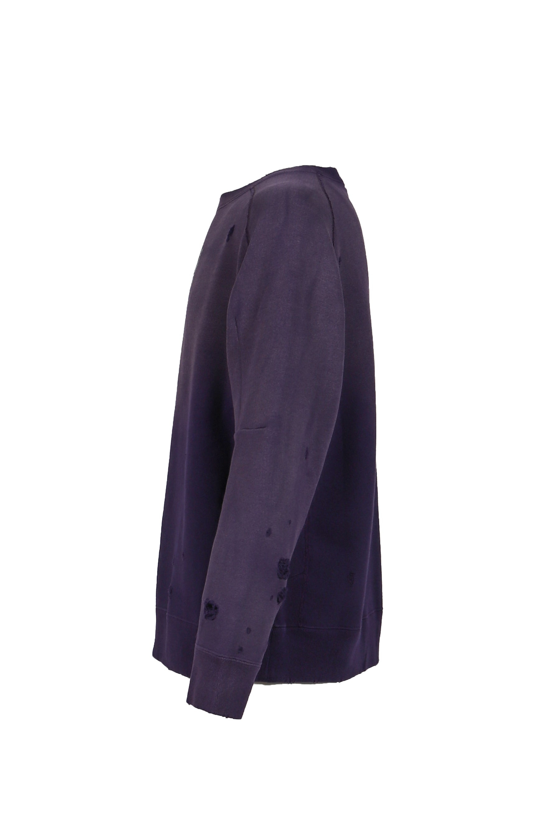 DECONSTRUCTED SWEAT SHIRT - COTTON FRENCH TERRY / PUR - 3