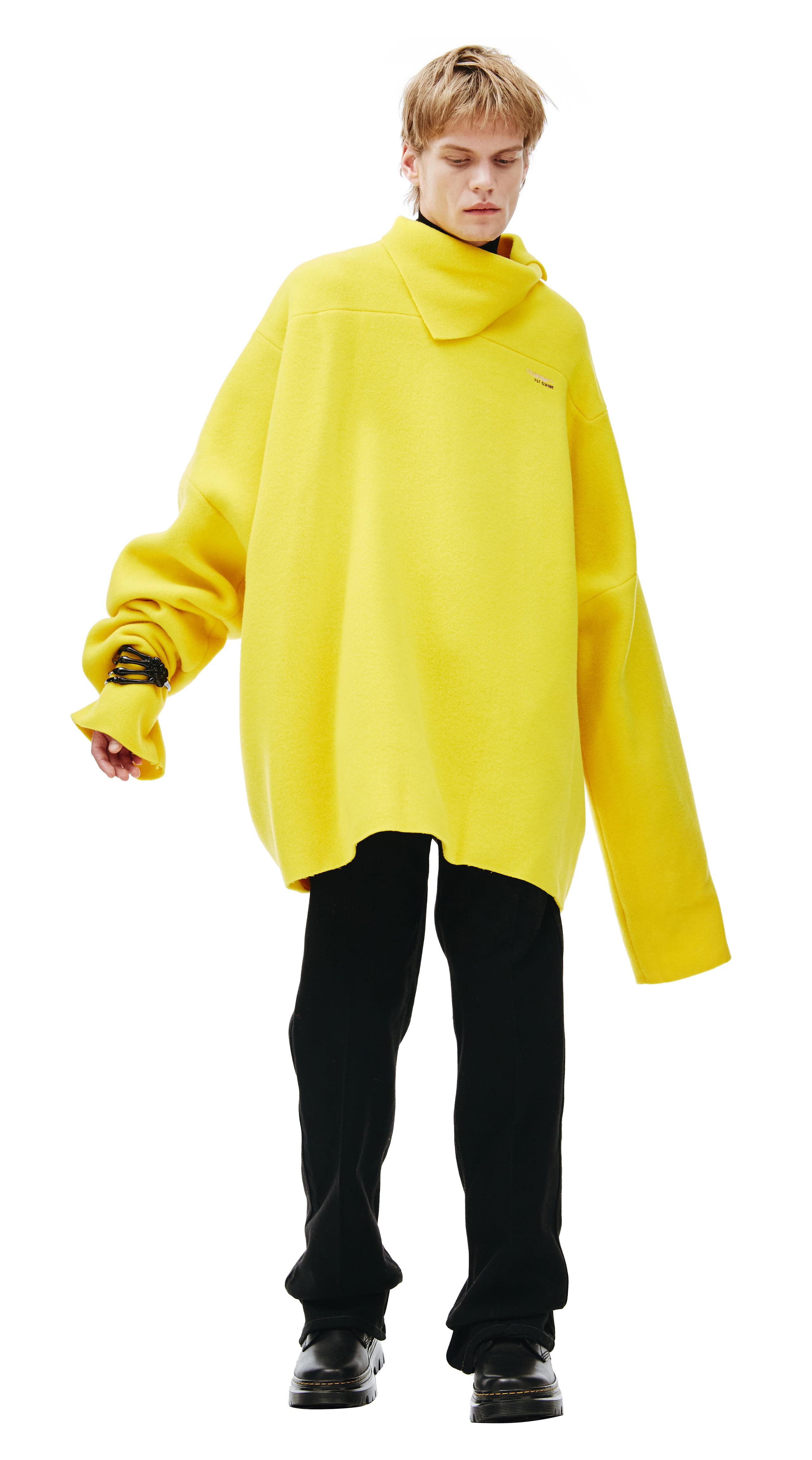 YELLOW OVERSIZED SWEATSHIRT - 4