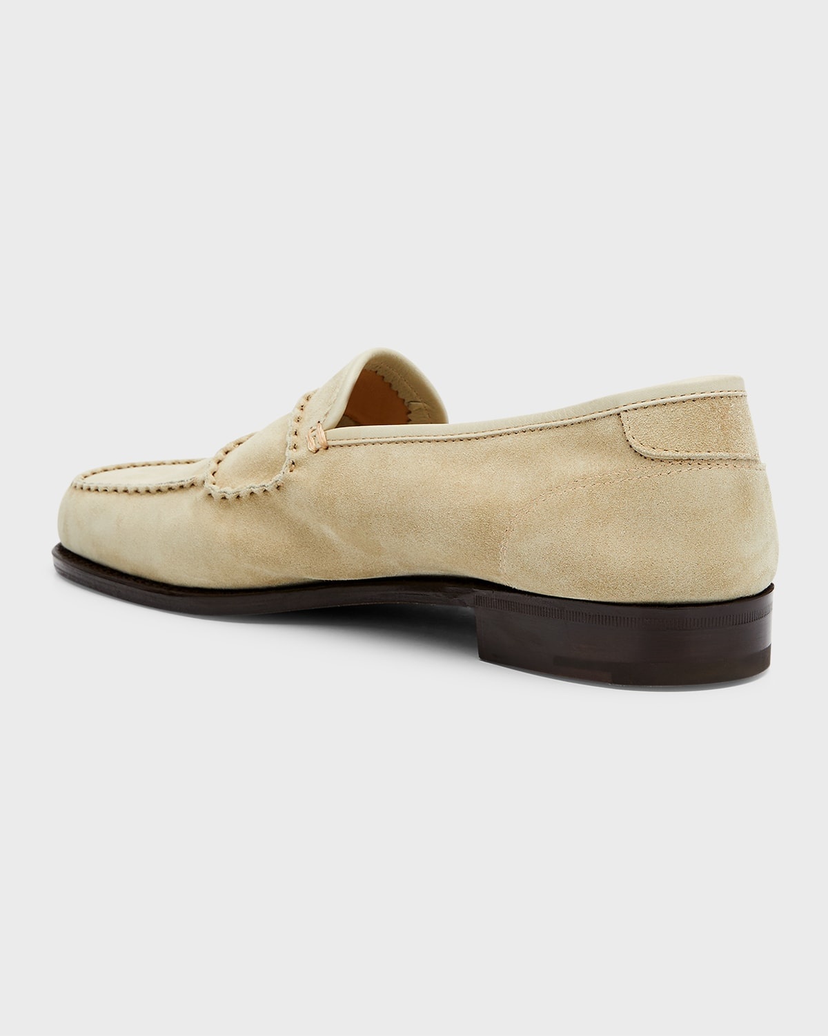 Men's Bath Suede Penny Loafers - 3