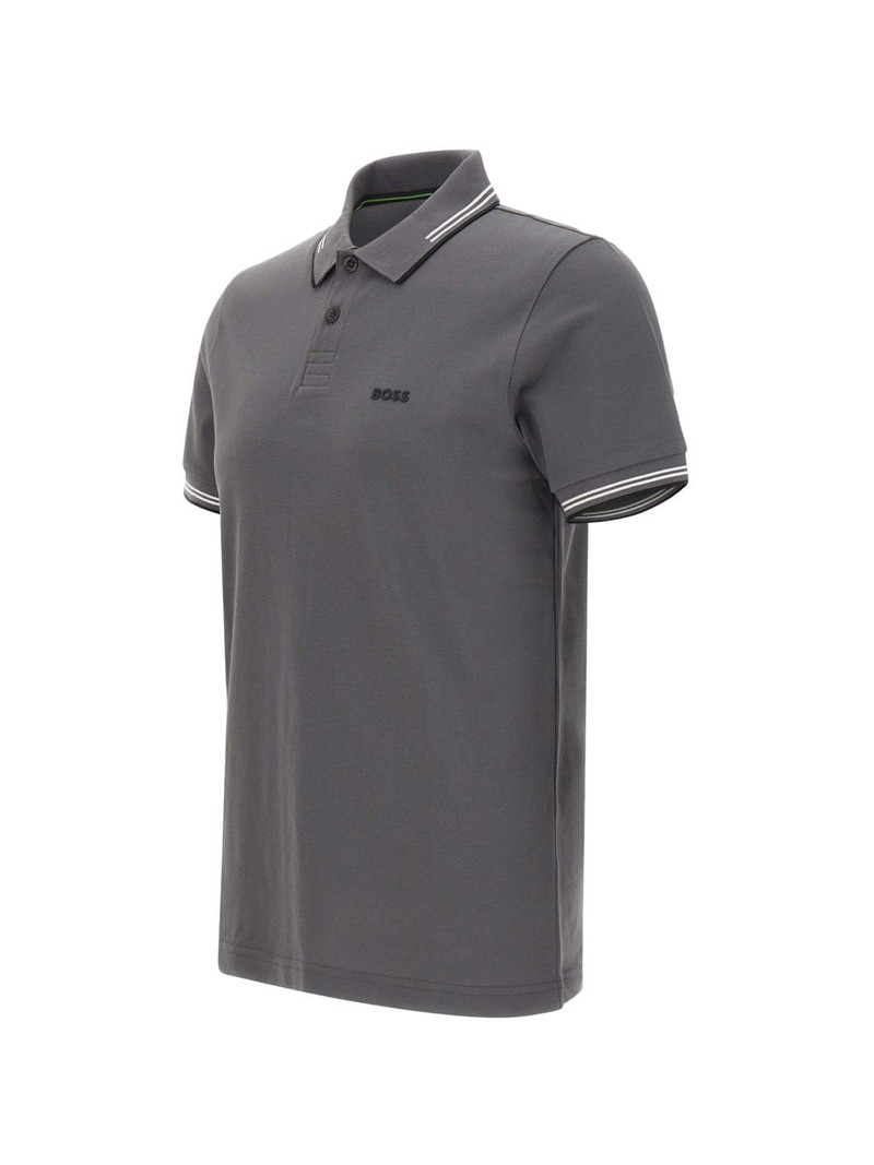contrast-trim cotton polo shirt 3