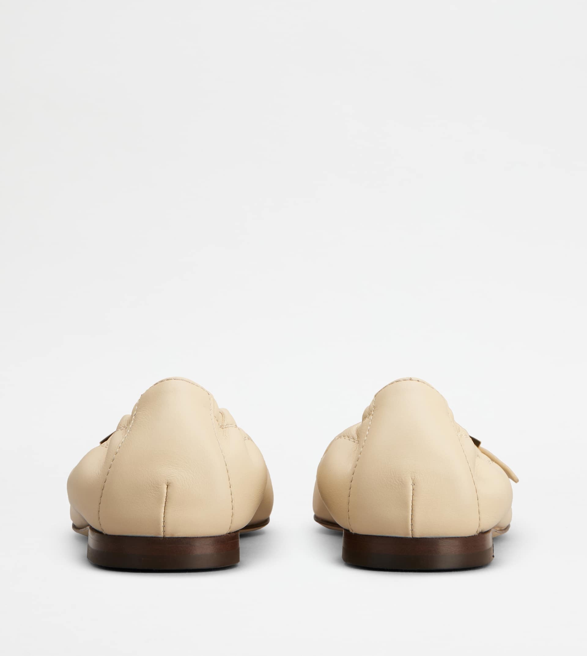 BALLERINAS IN LEATHER - BEIGE - 2