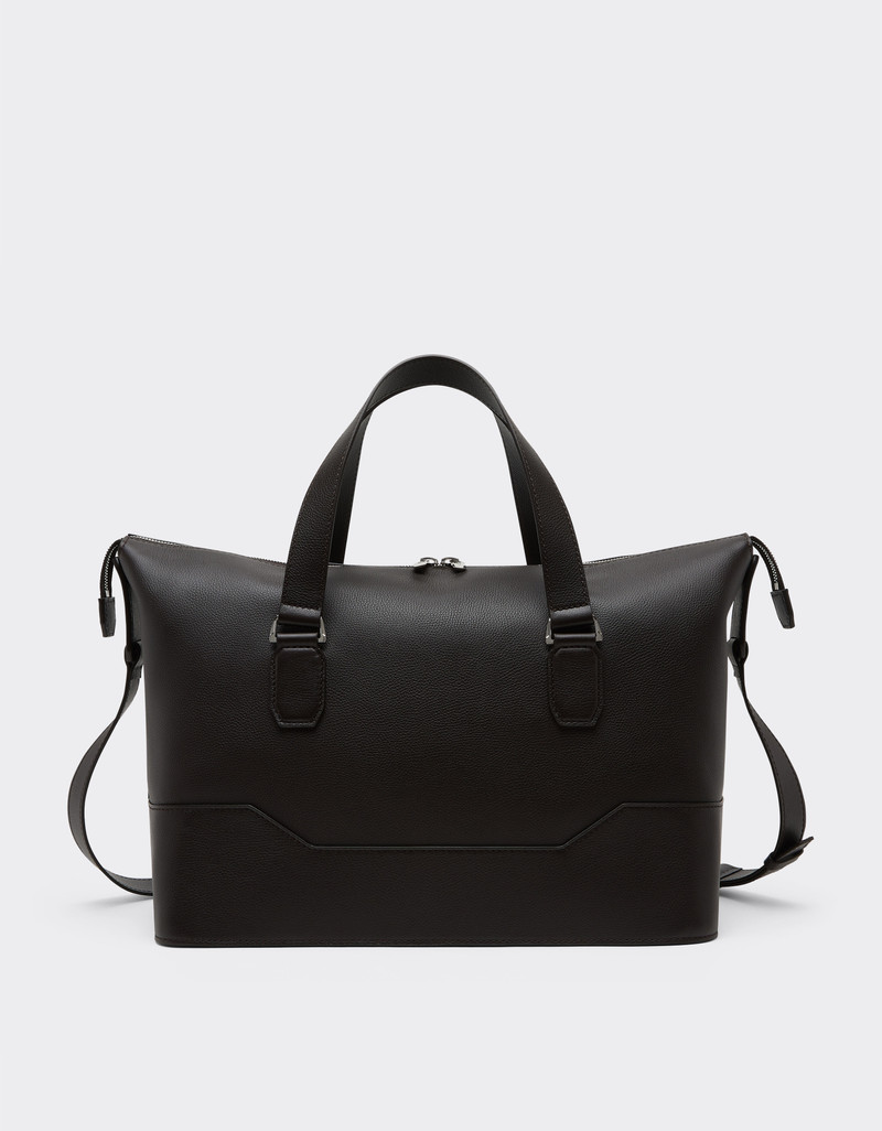 Garnet leather duffle bag 4