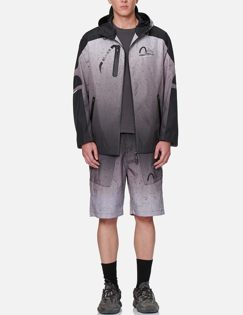 3D Raindrop Print Trail Windbreaker Jacket 6