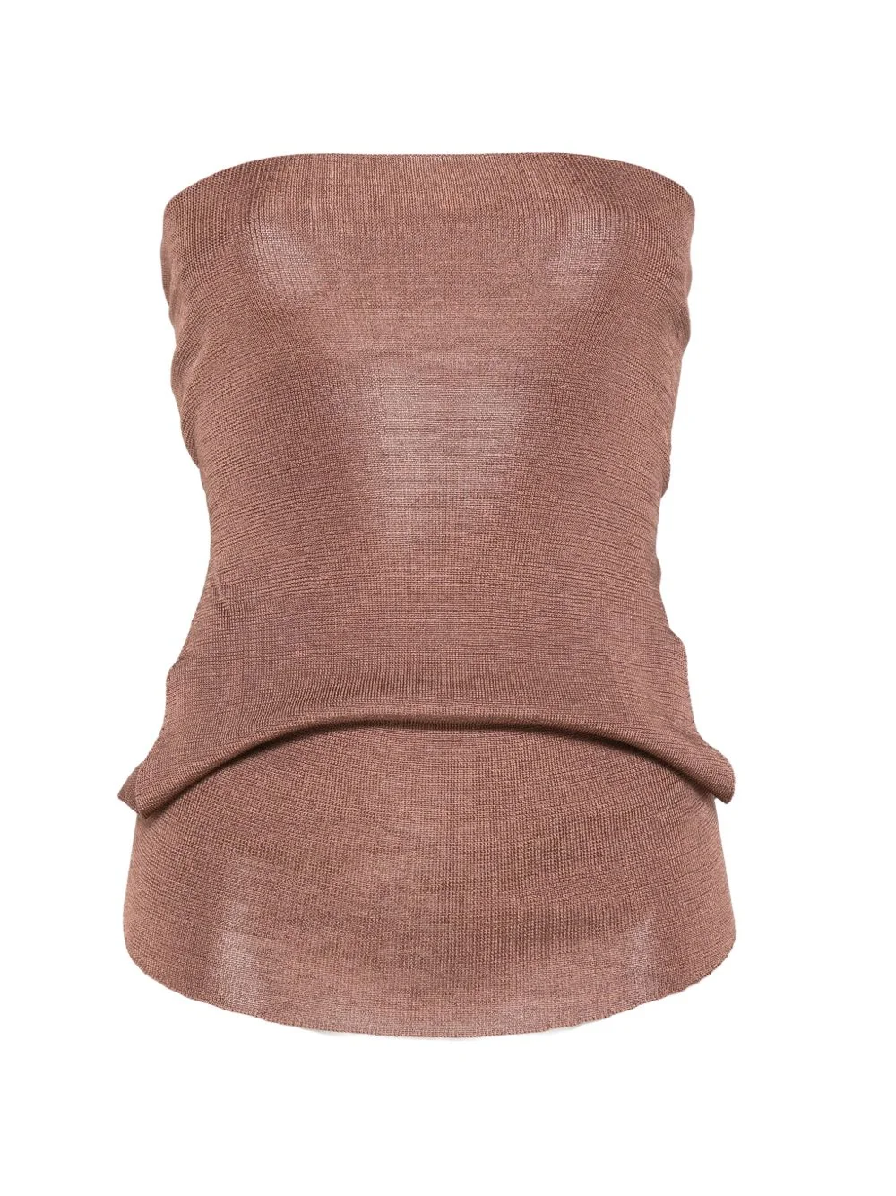 strapless layered top - 1