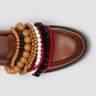 Burberry Bead Detail Leather Loafers outlook