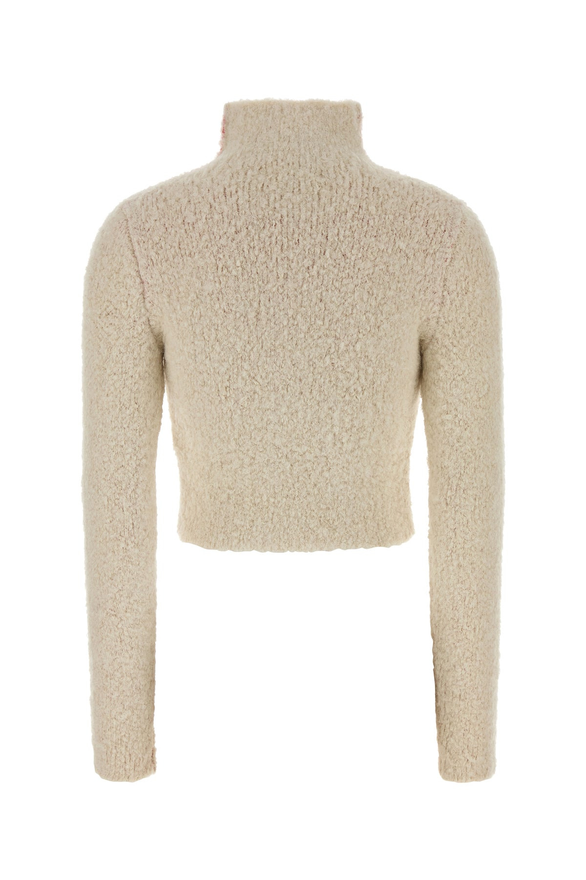 Ivory stretch alpaca blend cardigan - 2