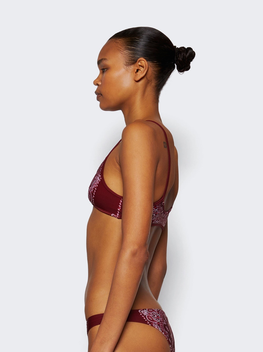 Two-piece Bandana Swimsuit Cherry Red - 4
