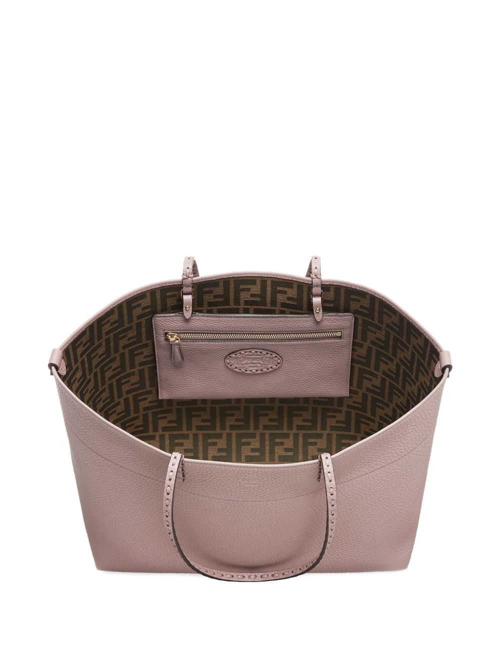 medium Roll leather tote bag - 2