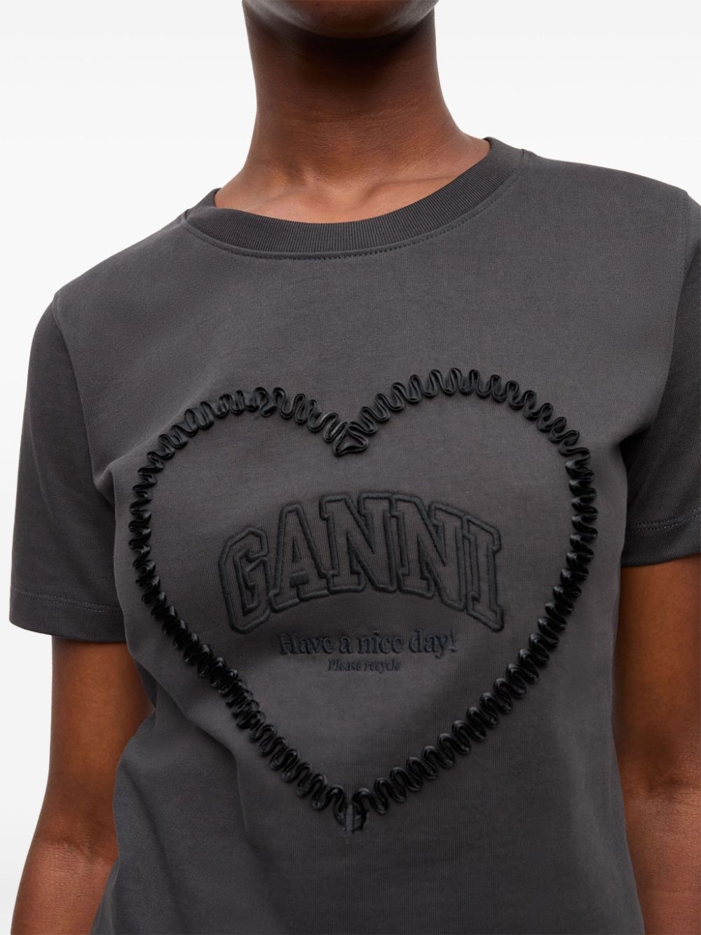 heart-motif T-shirt - 5