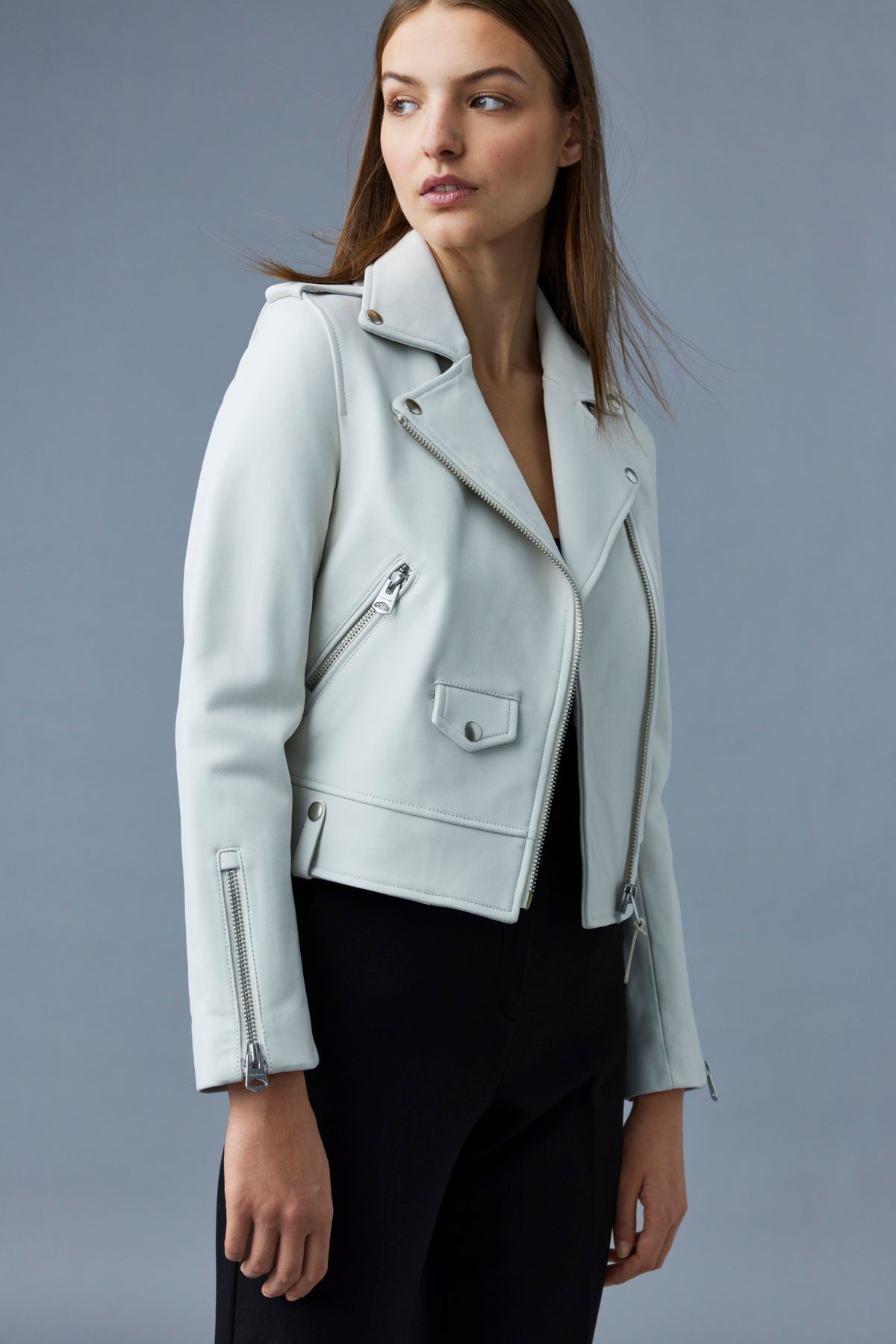 BAYA (R) Leather biker jacket - 5