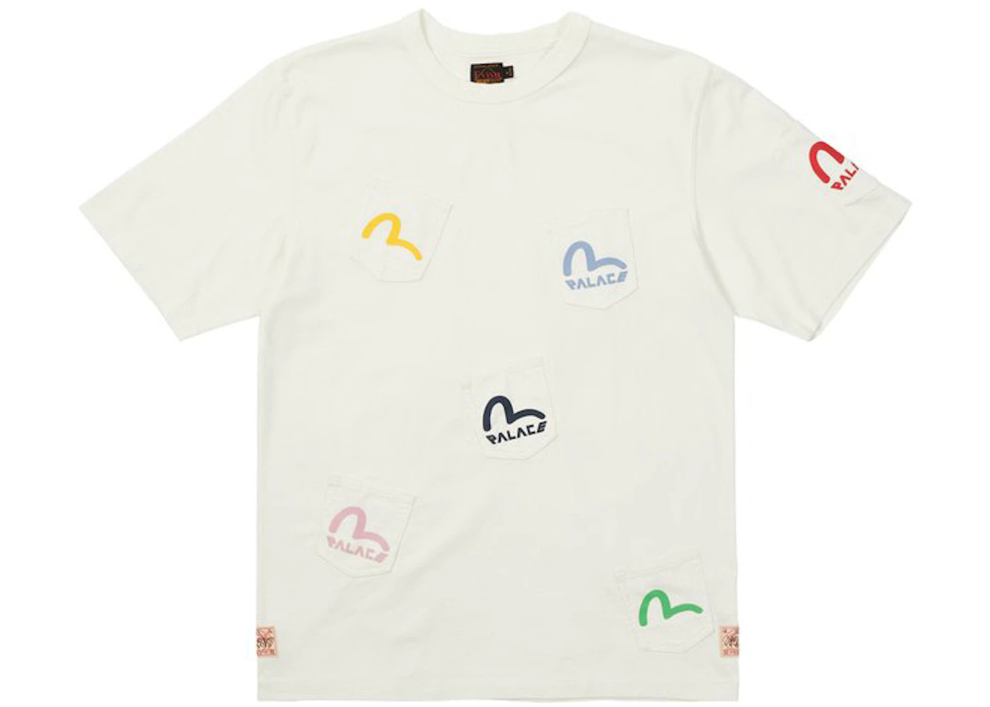 Palace x Evisu Multi Pocket T-shirt Egret - 1