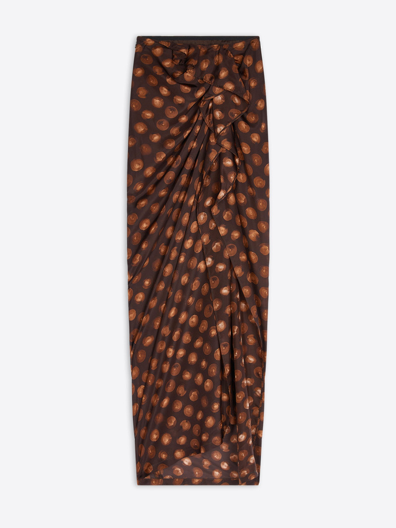 SILK DRAPED SKIRT - 1