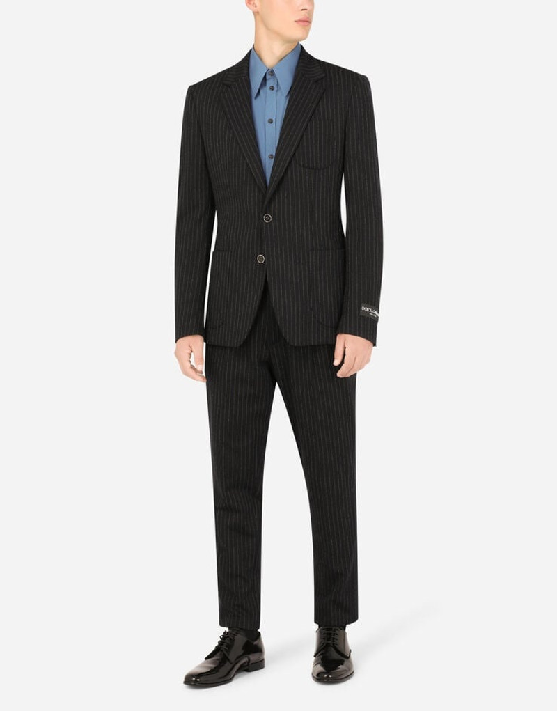 Pinstripe stretch jersey jacket 6