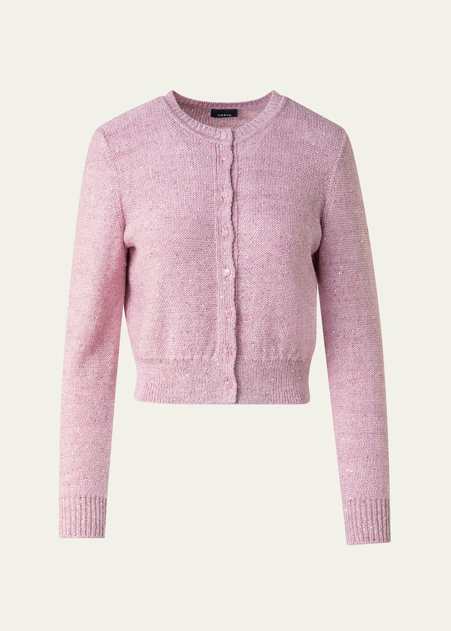 Micro Sequined Knit Cardigan - 1