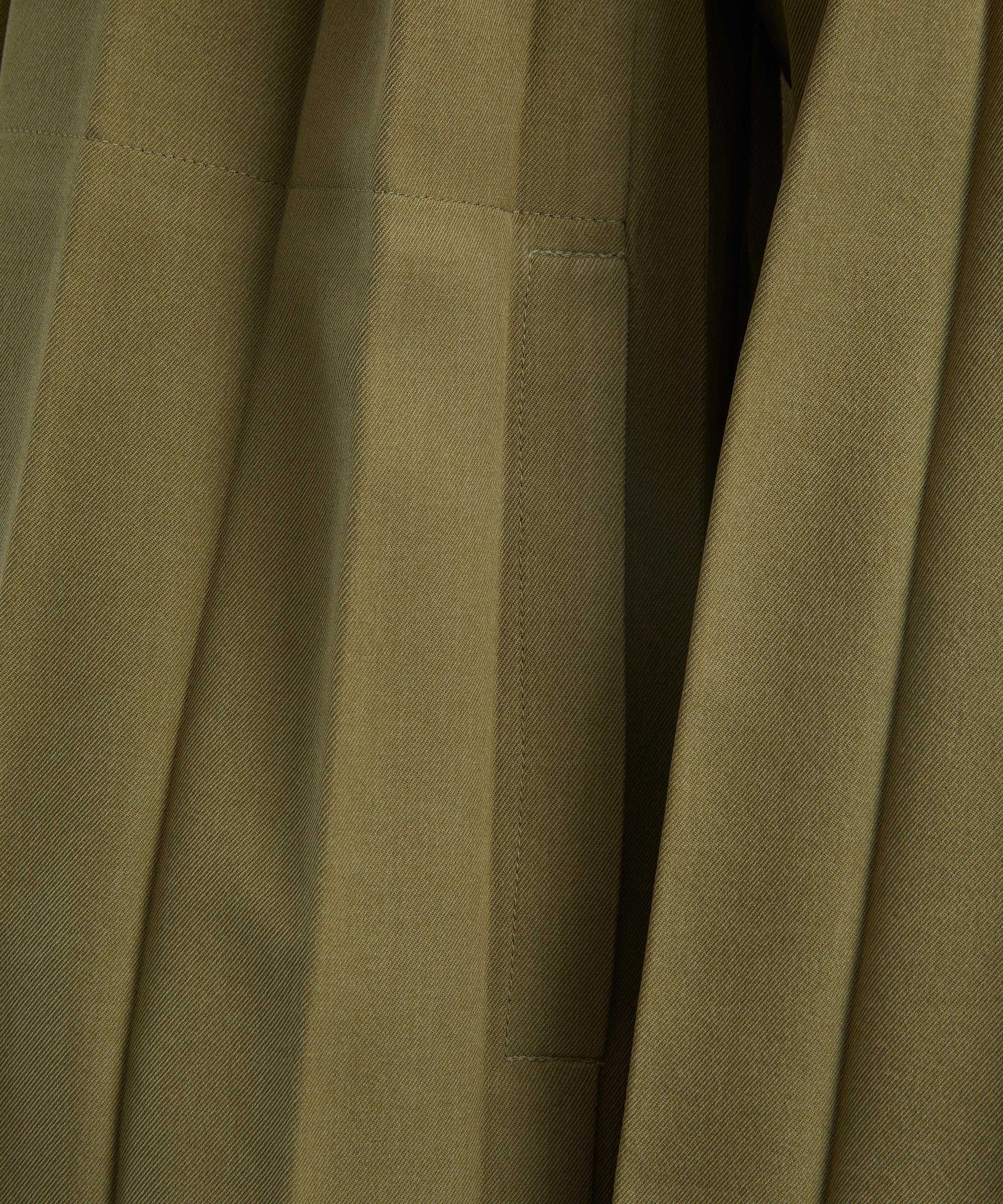 EDGE ENSEMBLE Khaki Pleated Jacket - 5