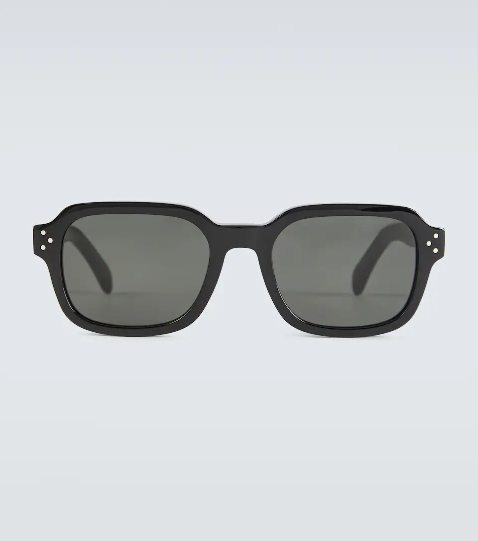 Square-frame acetate sunglasses - 1
