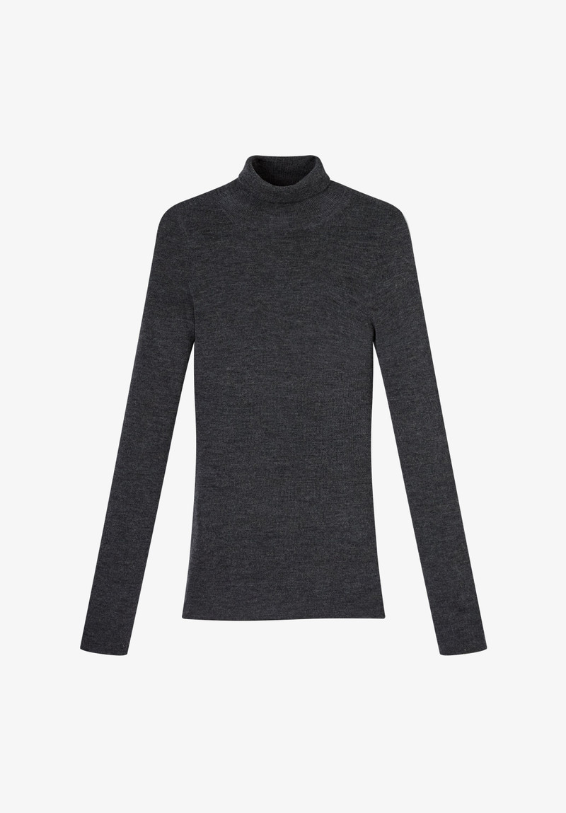 NARROW-RIB TURTLENECK SWEATER 1