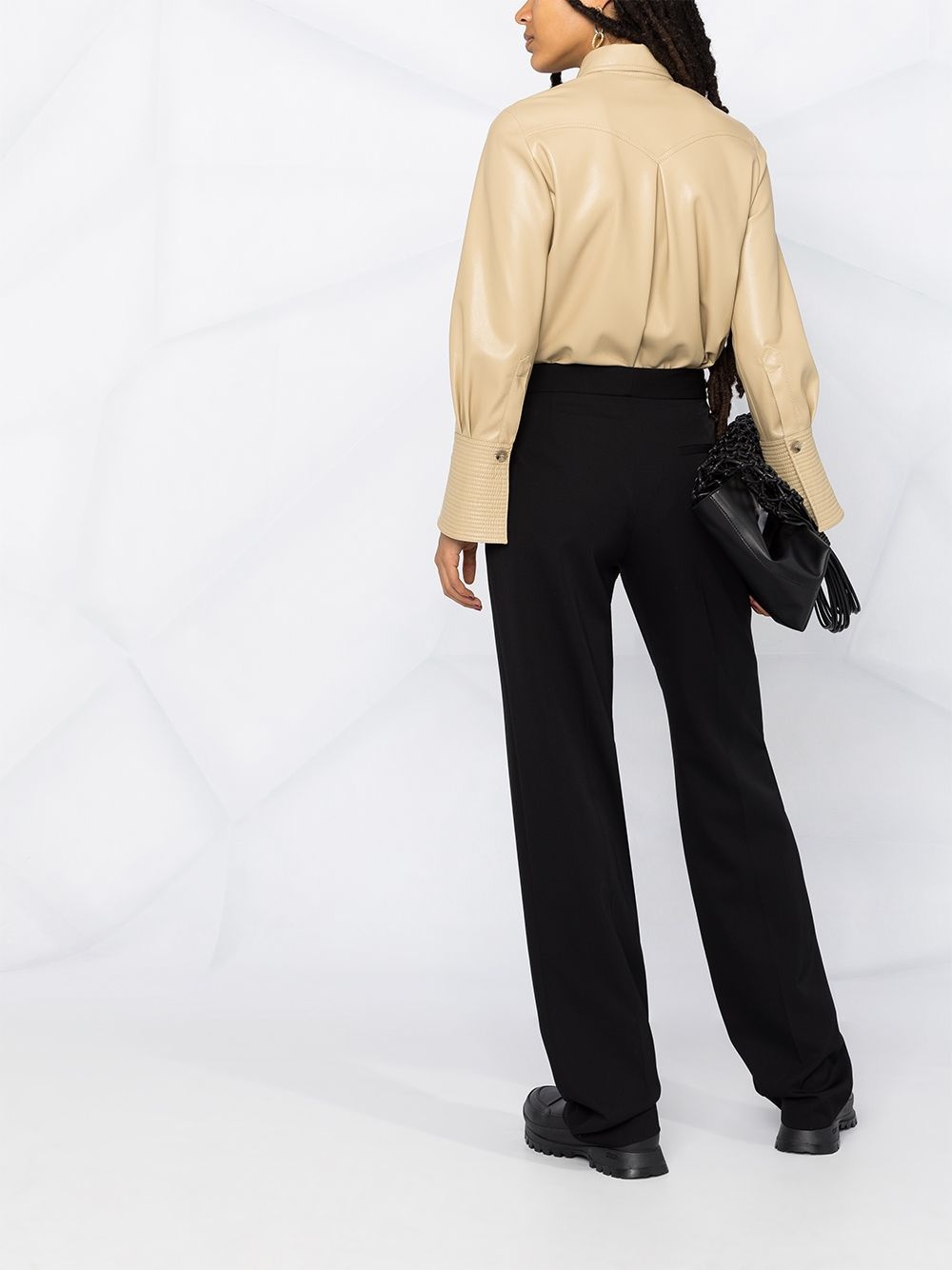 high-waist tailored trousers - 6